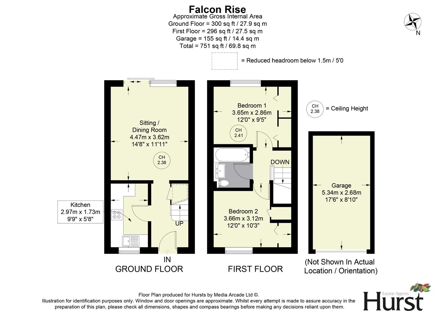 39, Falcon Rise, High Wycombe floorplan