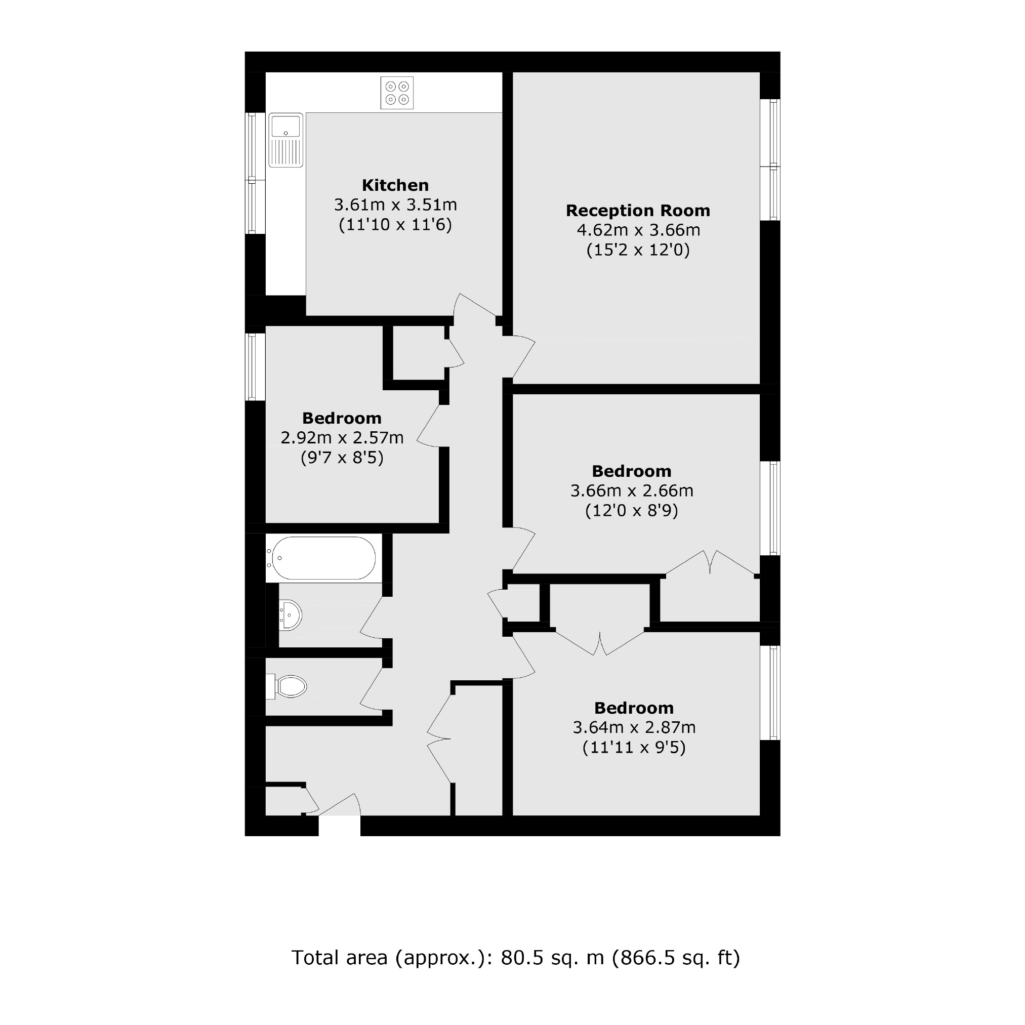 588, Garratt Lane, London floorplan