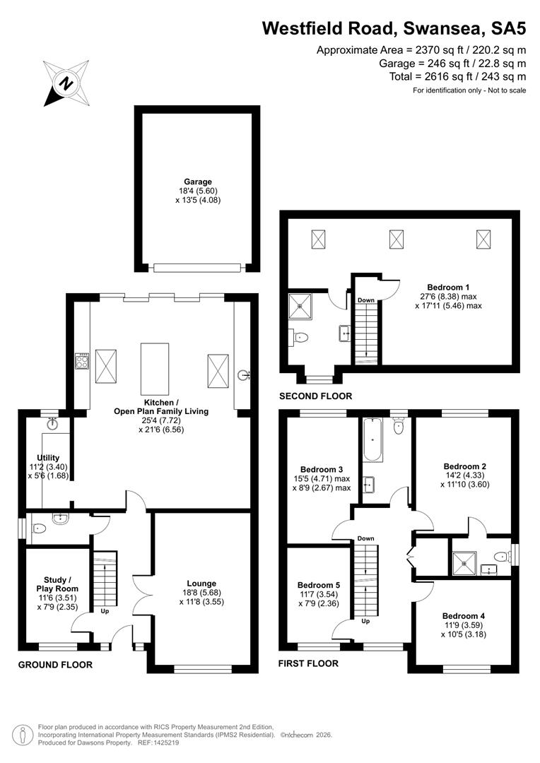 22, Westfield Road, Swansea floorplan