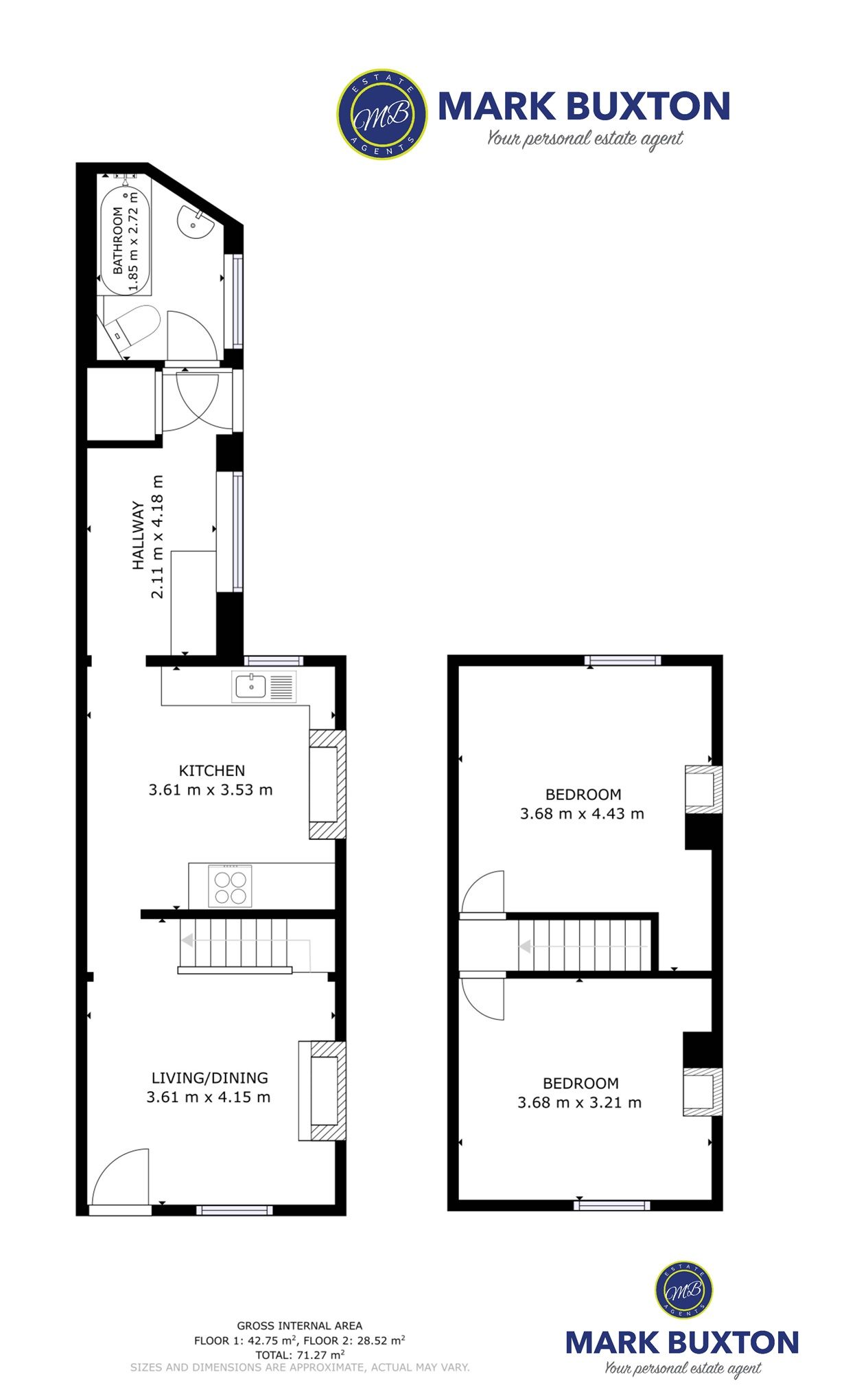 57 Stubbs Gate, Newcastle under Lyme floorplan