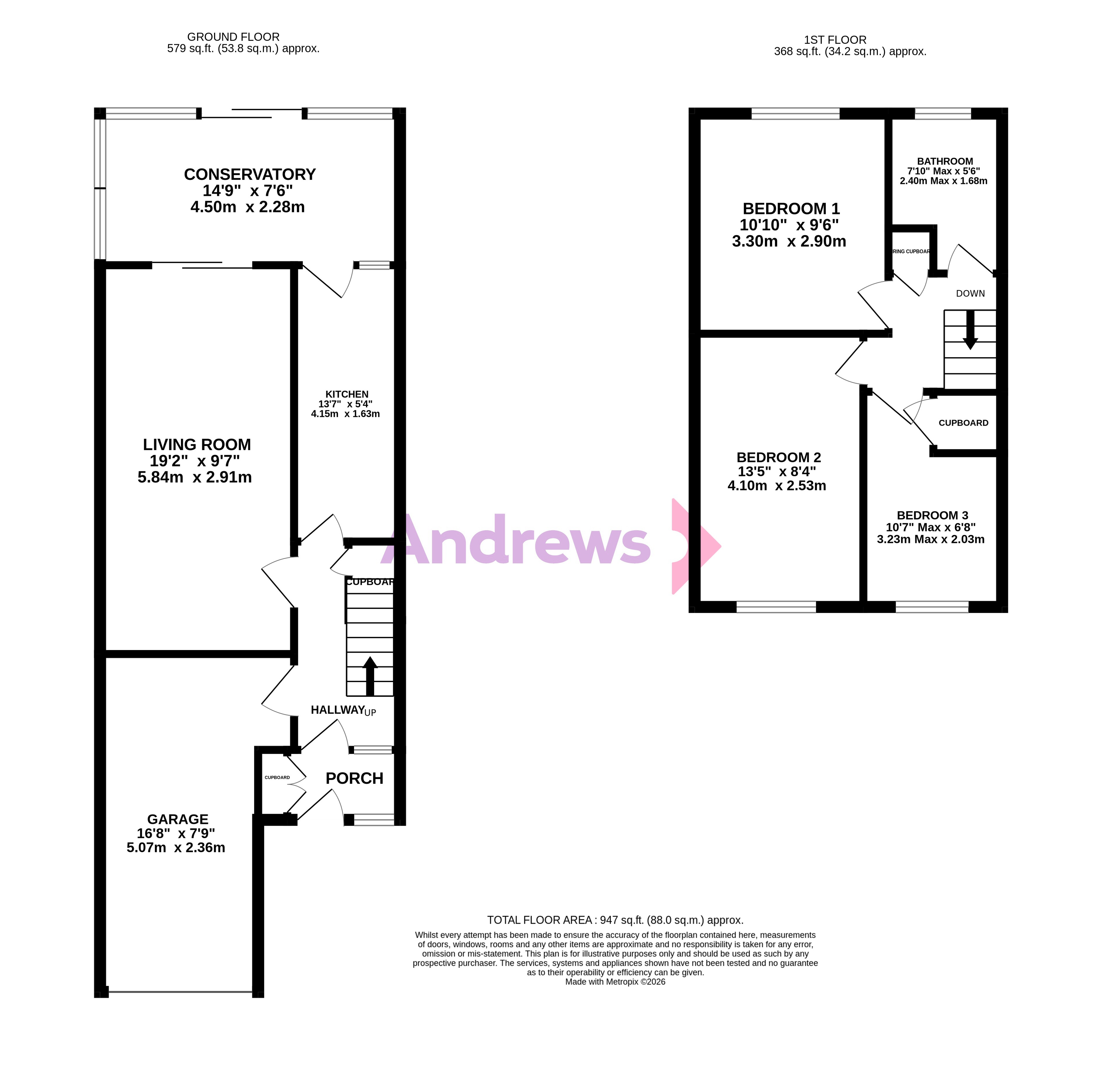 44, Long Eights, Gloucestershire floorplan