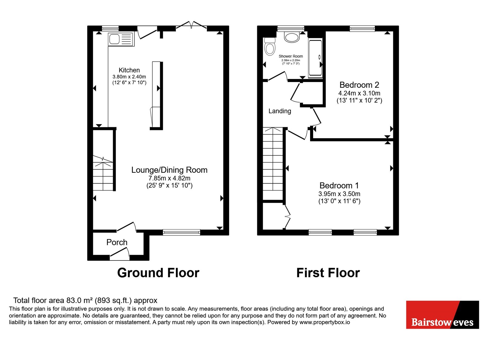 Siward Road, Essex floorplan