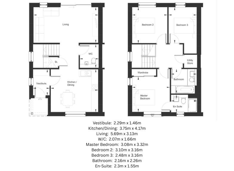 Plot 22 - Sinclair, 6, Sycamore Lane, Lauder floorplan