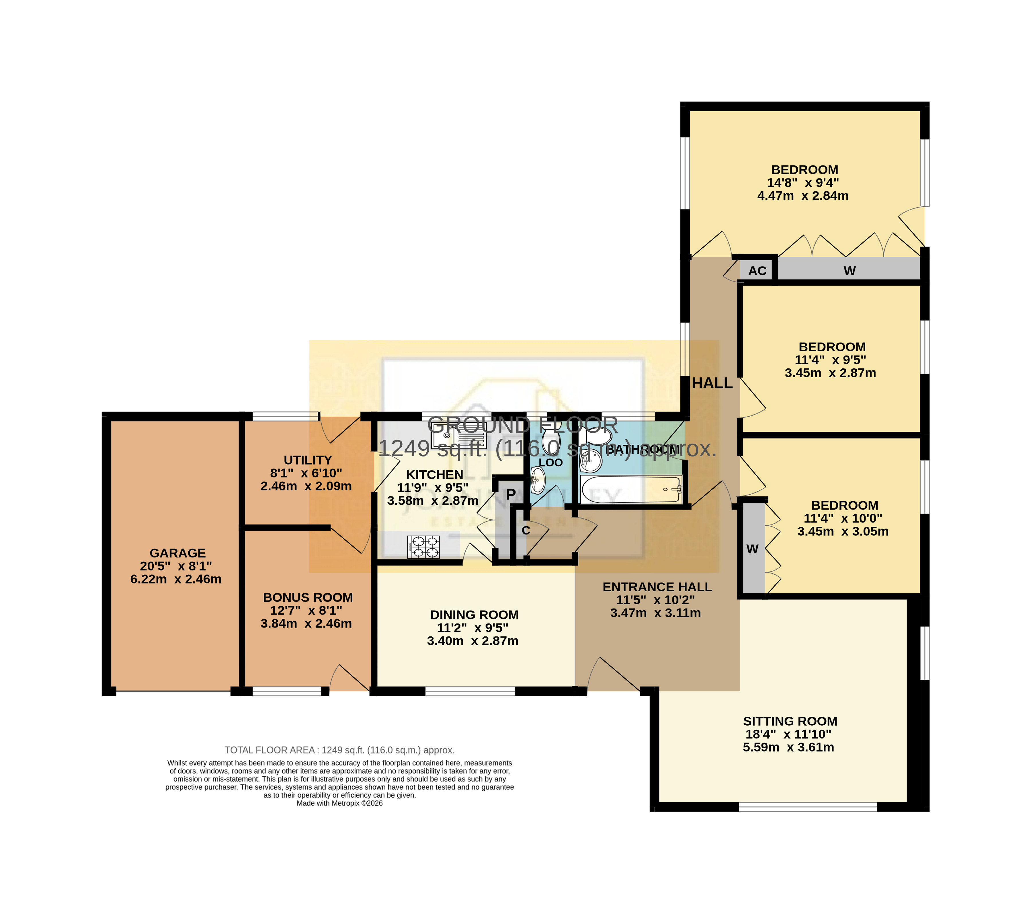 1, Orchard End, East Harptree floorplan