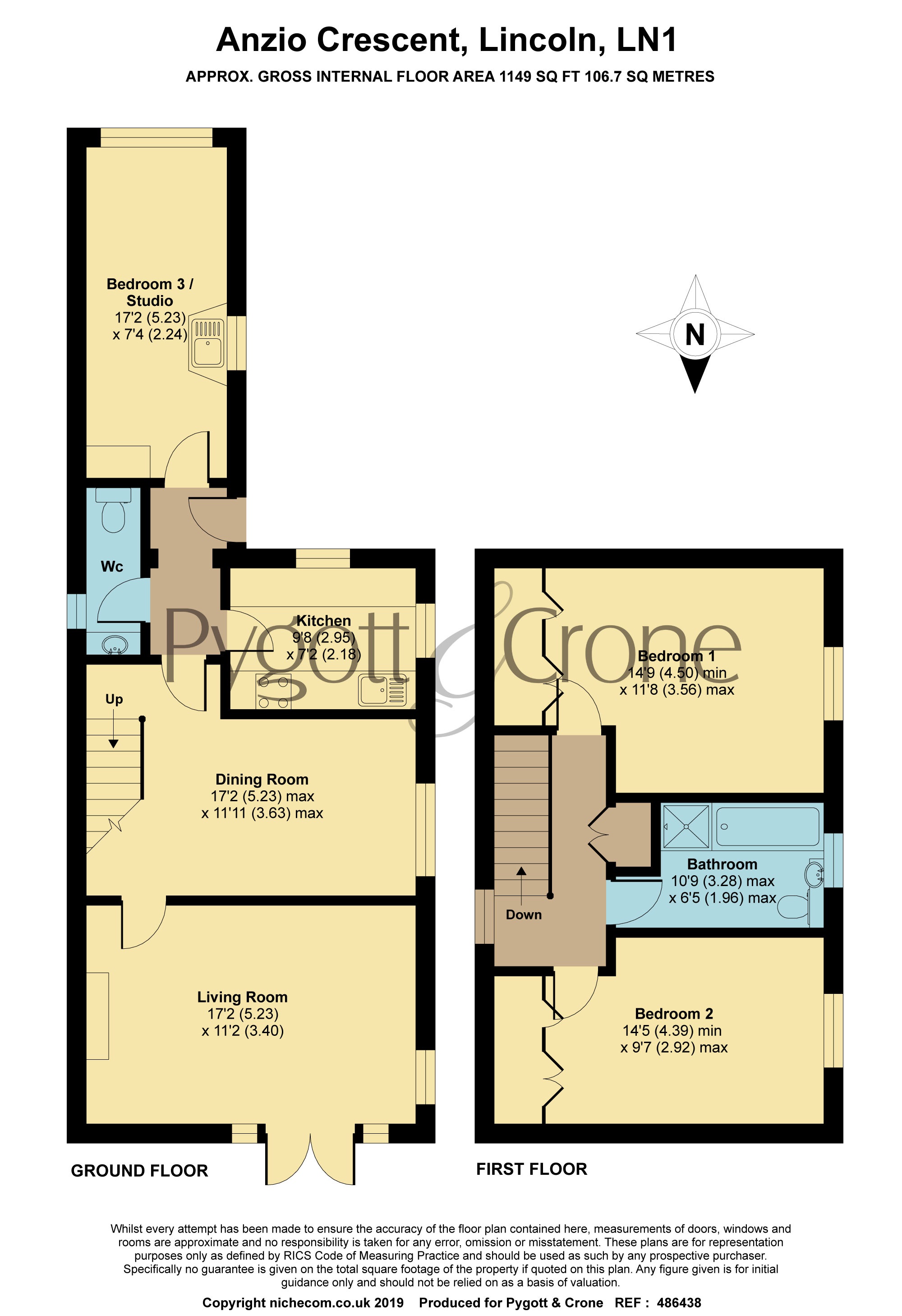 3 Bedrooms Detached house for sale in Anzio Crescent, Lincoln LN1