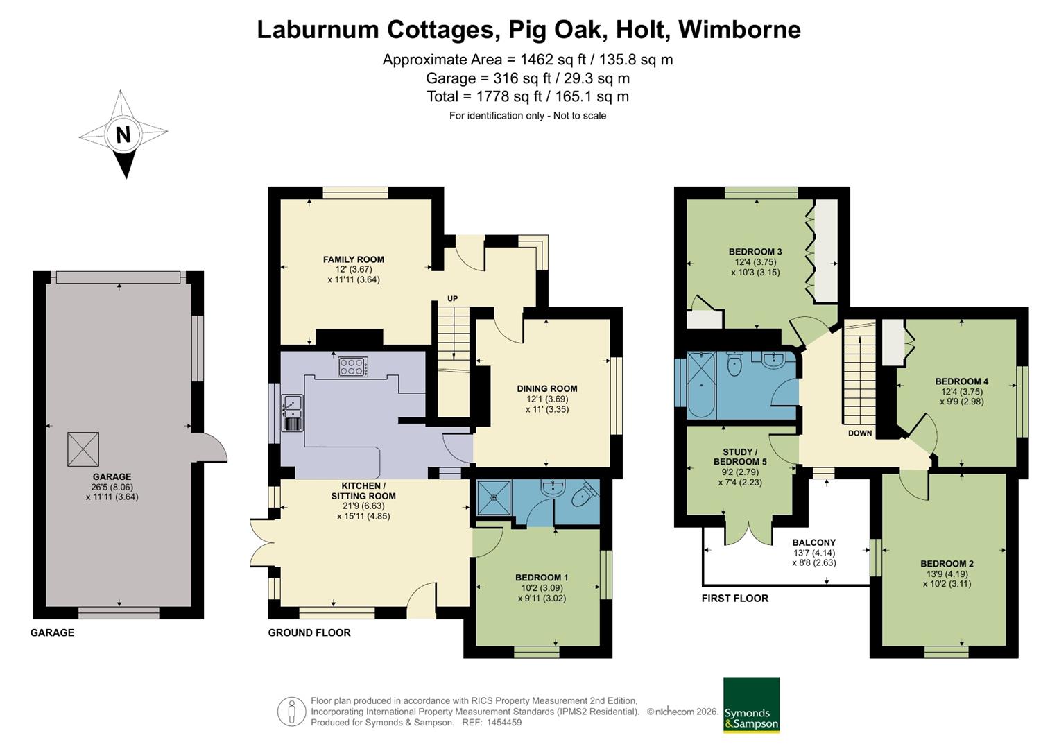 Laburnum Cottage, Holt Lane, Wimborne floorplan
