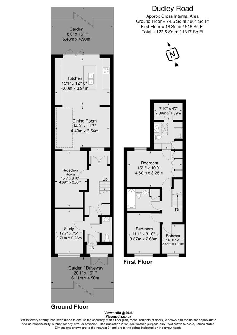 16, Dudley Road, Richmond floorplan