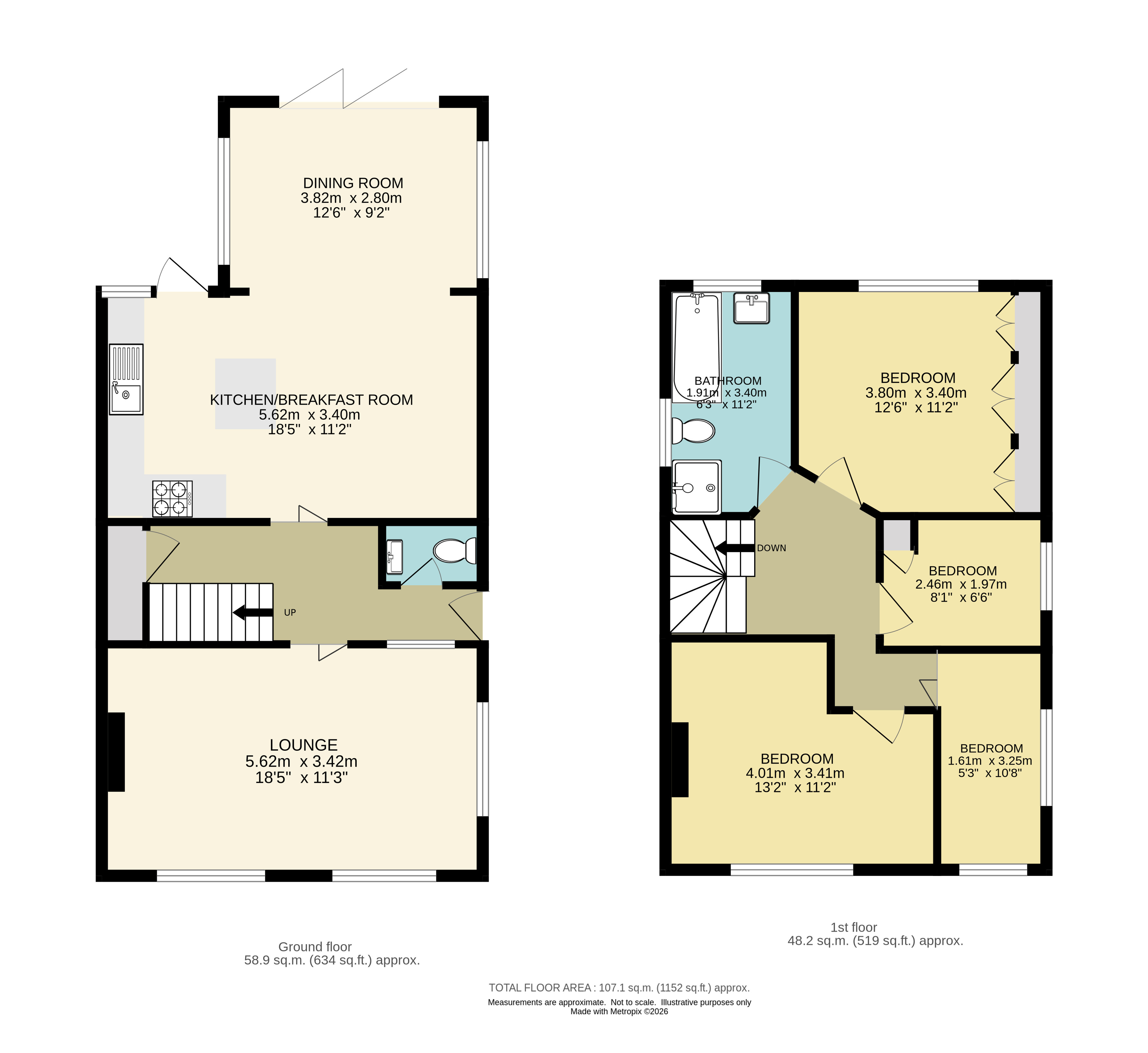 9, Knightwood Crescent, New Malden floorplan