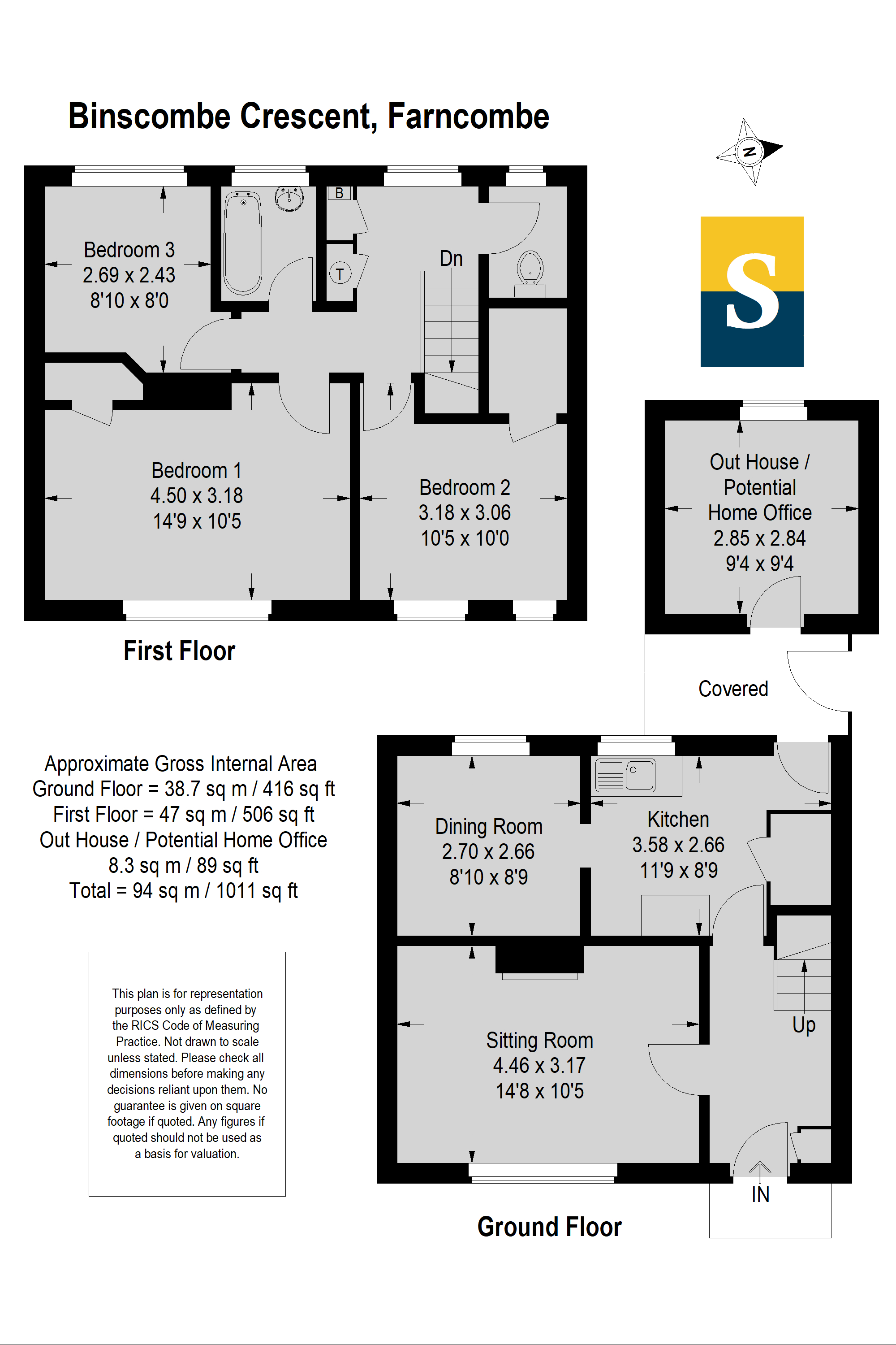 Godalming, Surrey GU7, 3 bedroom terraced house for sale