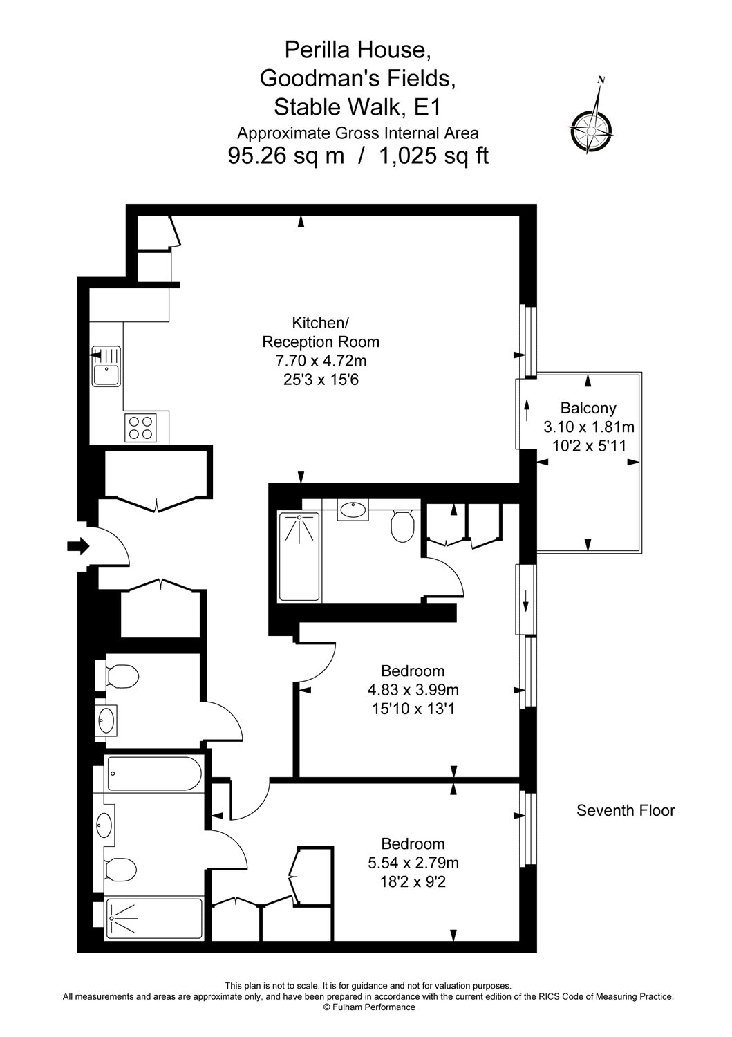 2 Bedrooms Flat to rent in Goodman's Fields, 17 Stable Walk E1