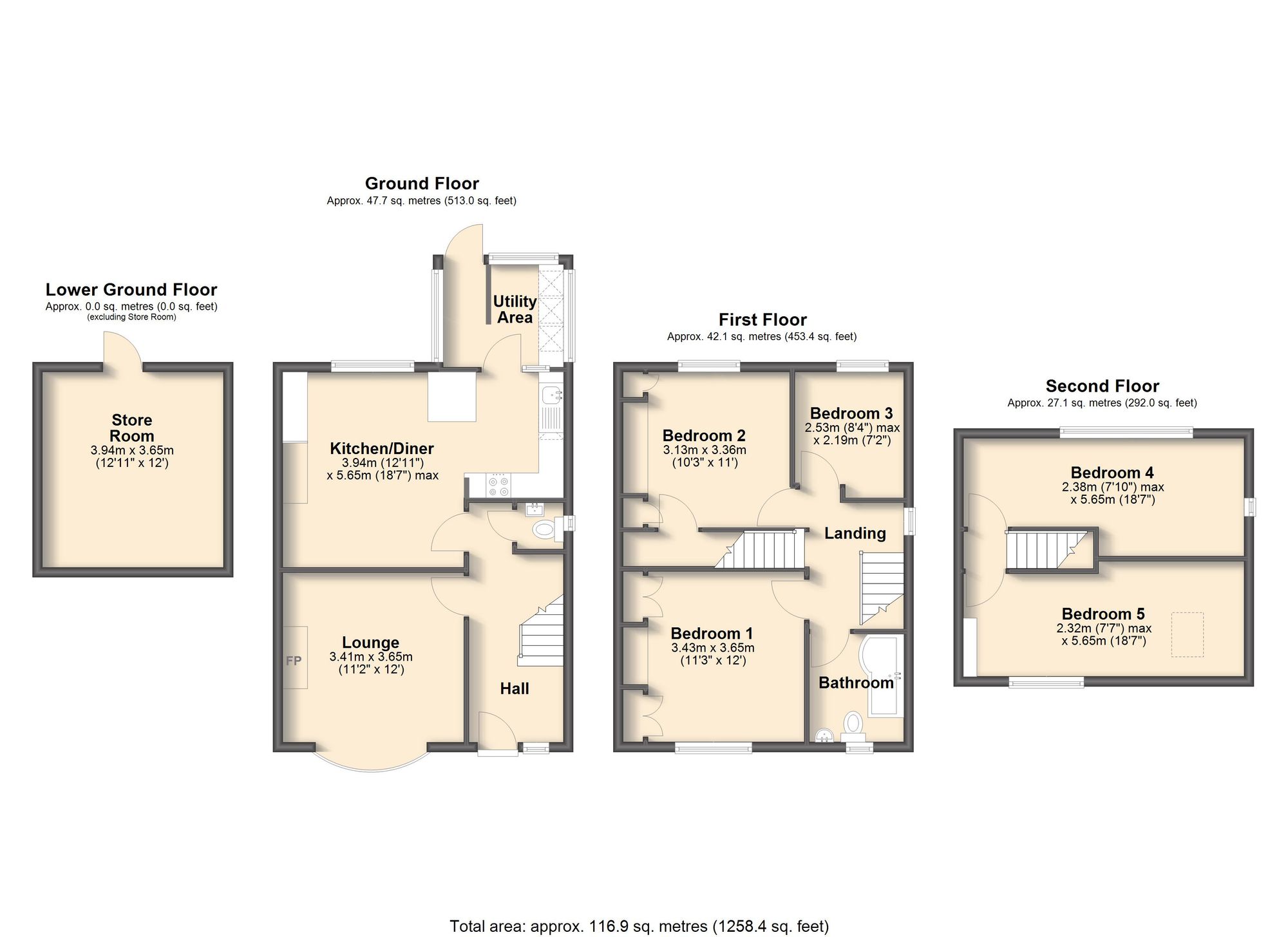 82 Brooklands Crescent, Sheffield floorplan