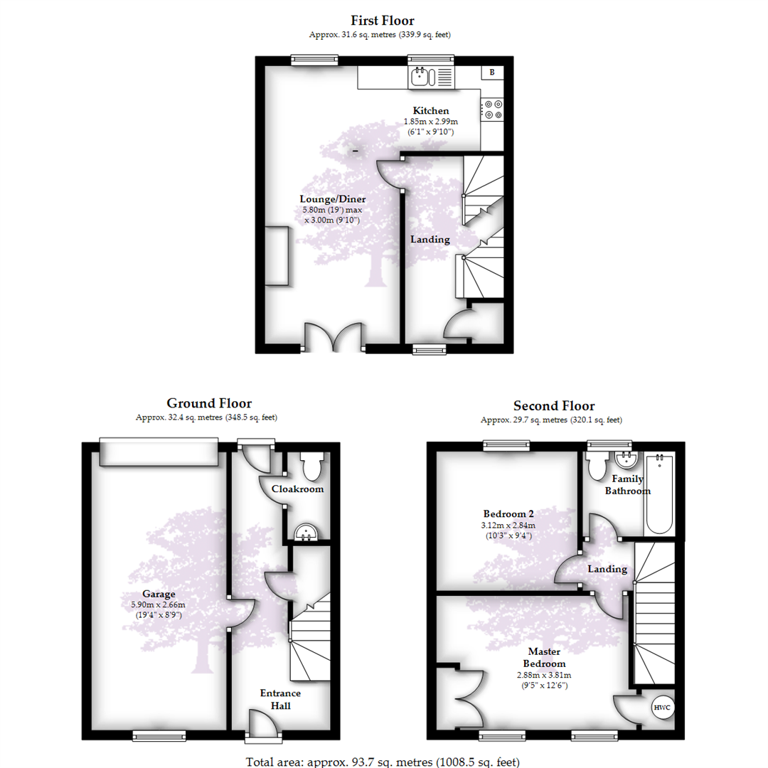 2 Bedrooms Town house for sale in Watch House Place, Port Marine, Portishead BS20