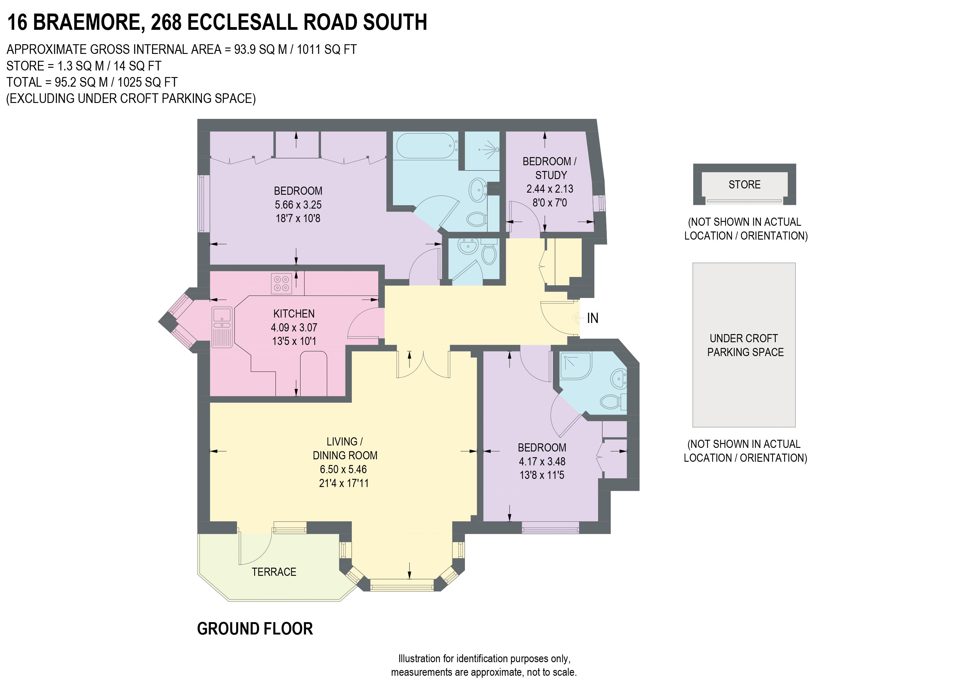 Apartment 16 Braemore, 268 Ecclesall Road South, Sheffield floorplan