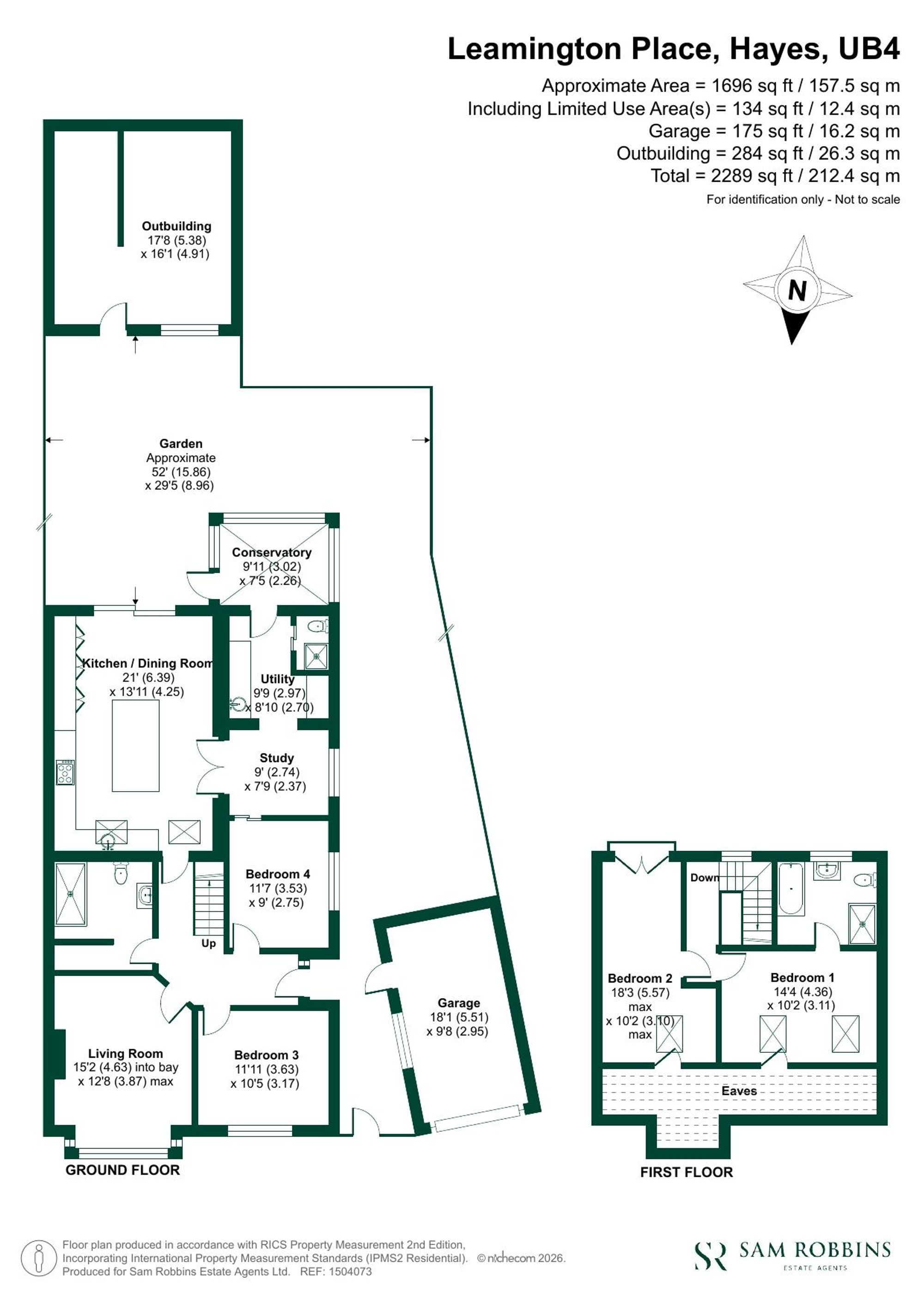 4 Leamington Place, Hayes floorplan