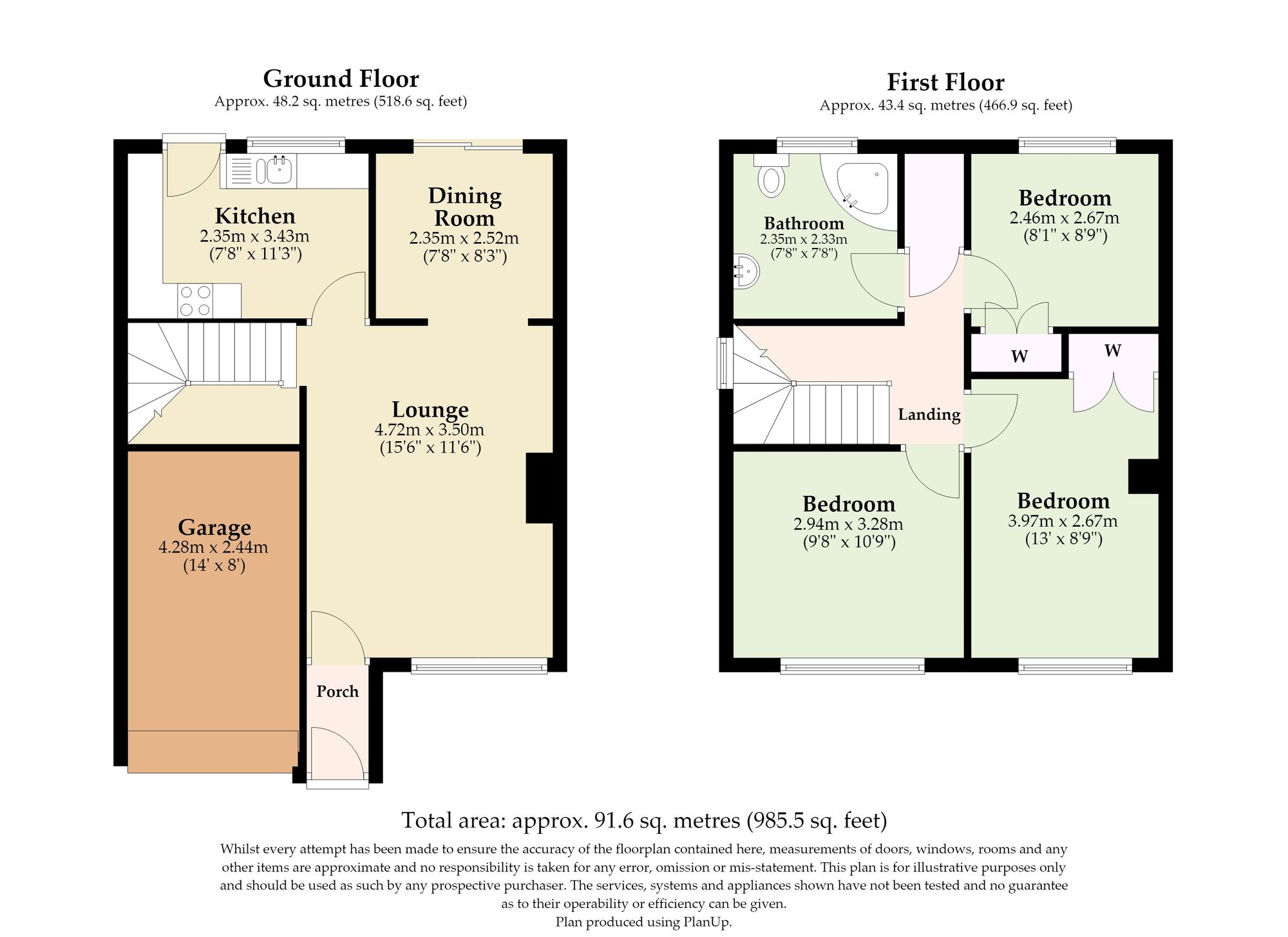 34 South Hill Close, Norwich floorplan