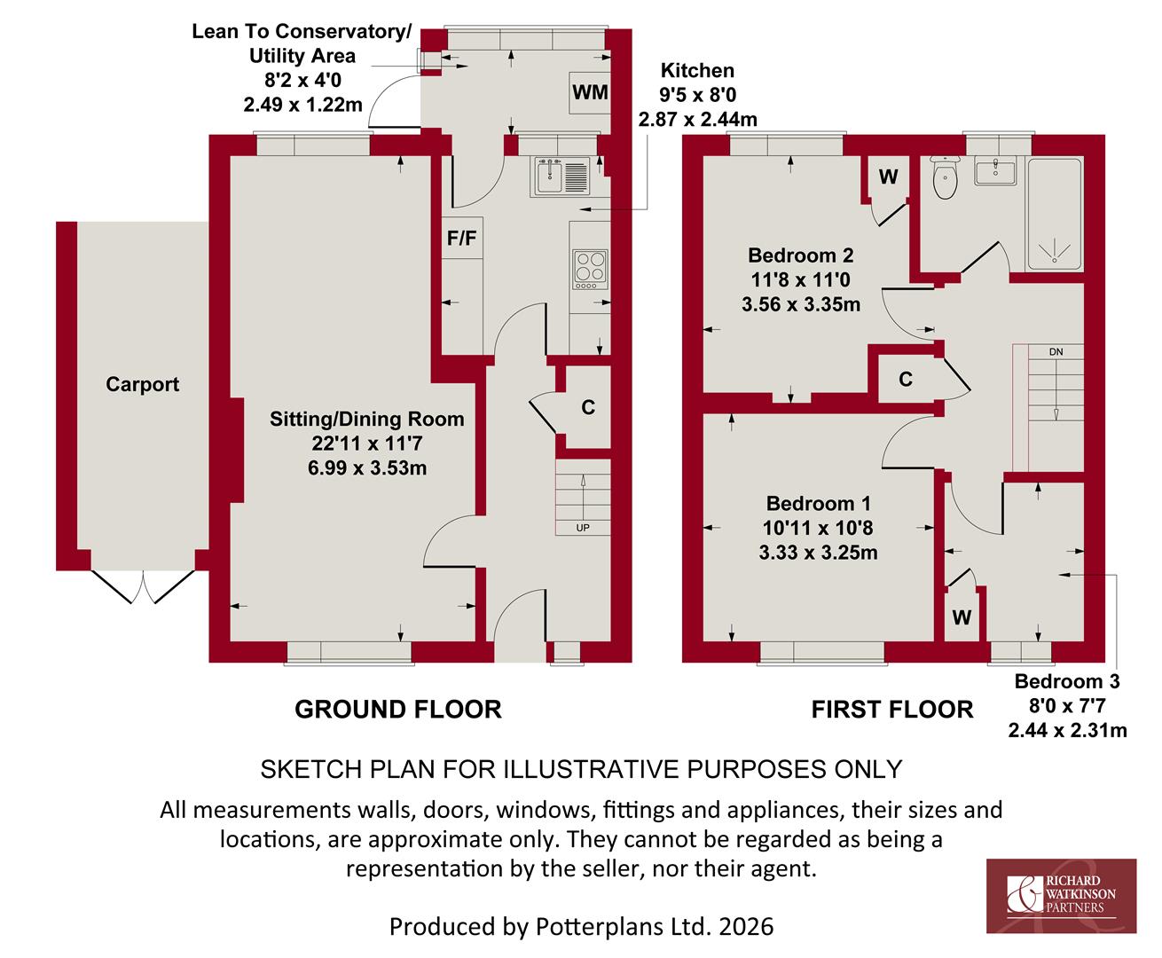 5, Brewsters Close, Bingham floorplan