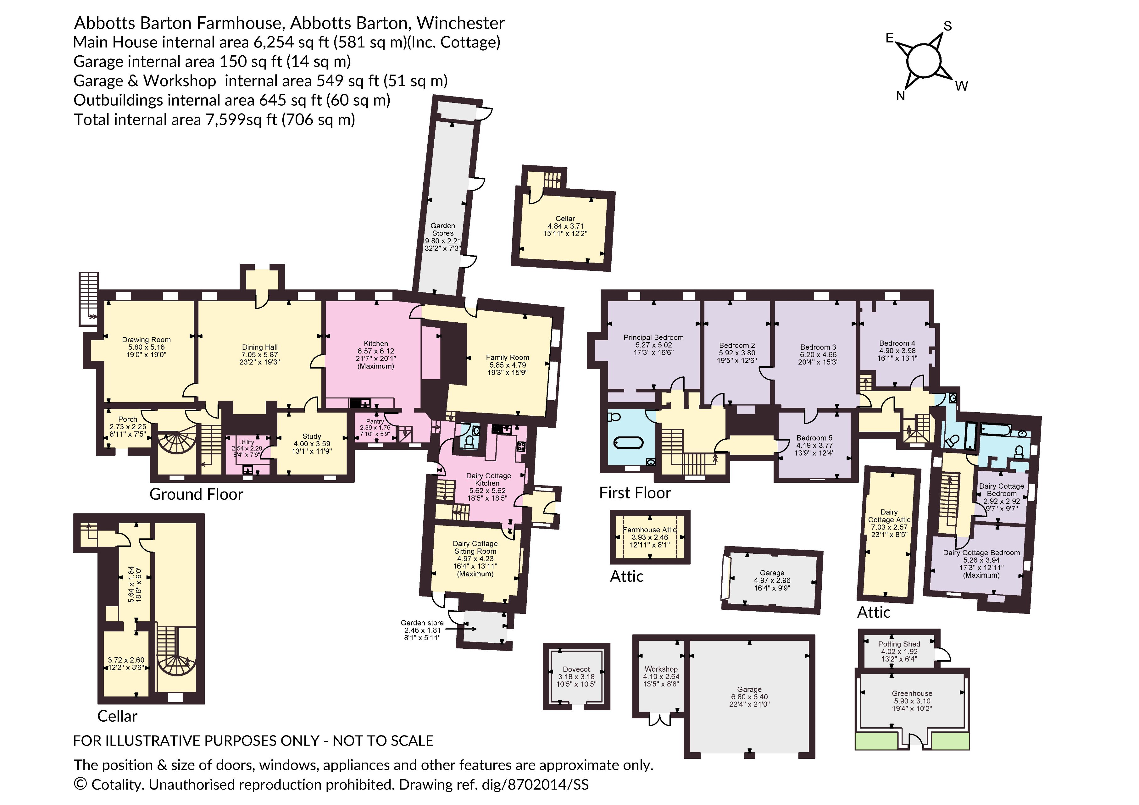 Abbotts Barton Farmhouse,, Abbotts Barton, Hampshire floorplan