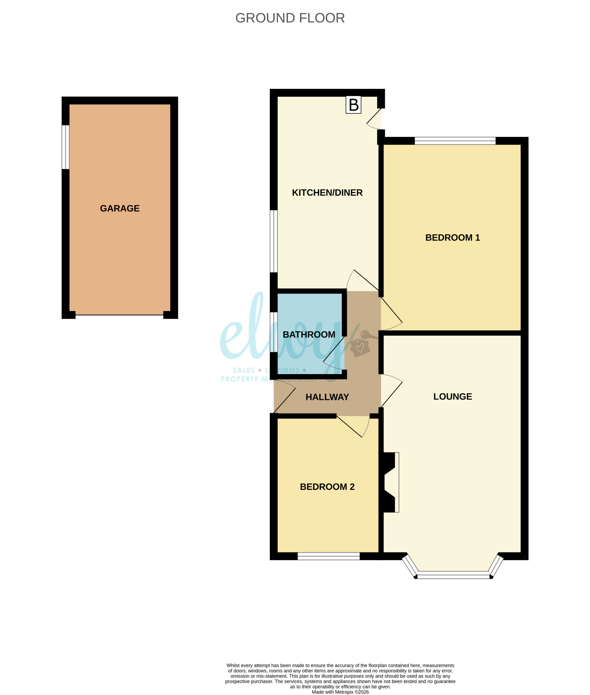 51, Lynton Walk, Rhyl floorplan
