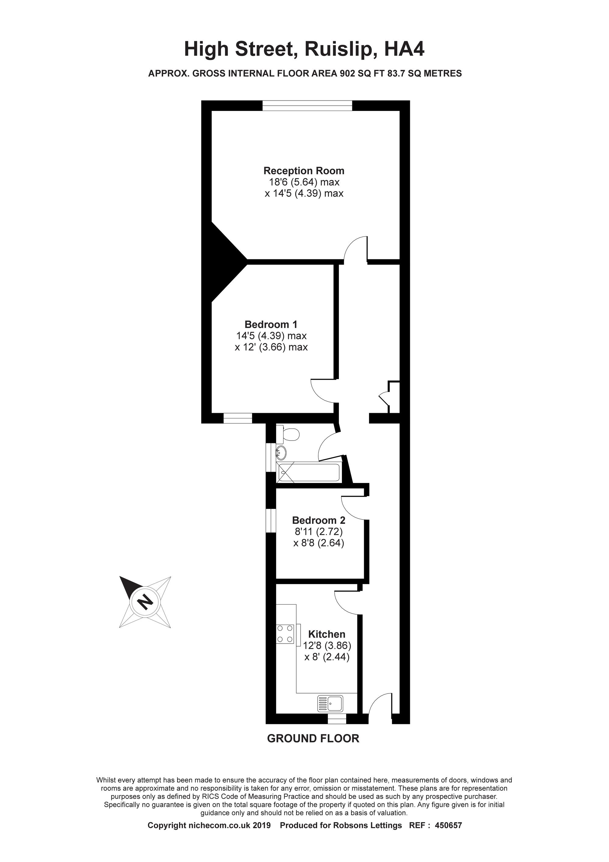 68a, High Street, Ruislip floorplan