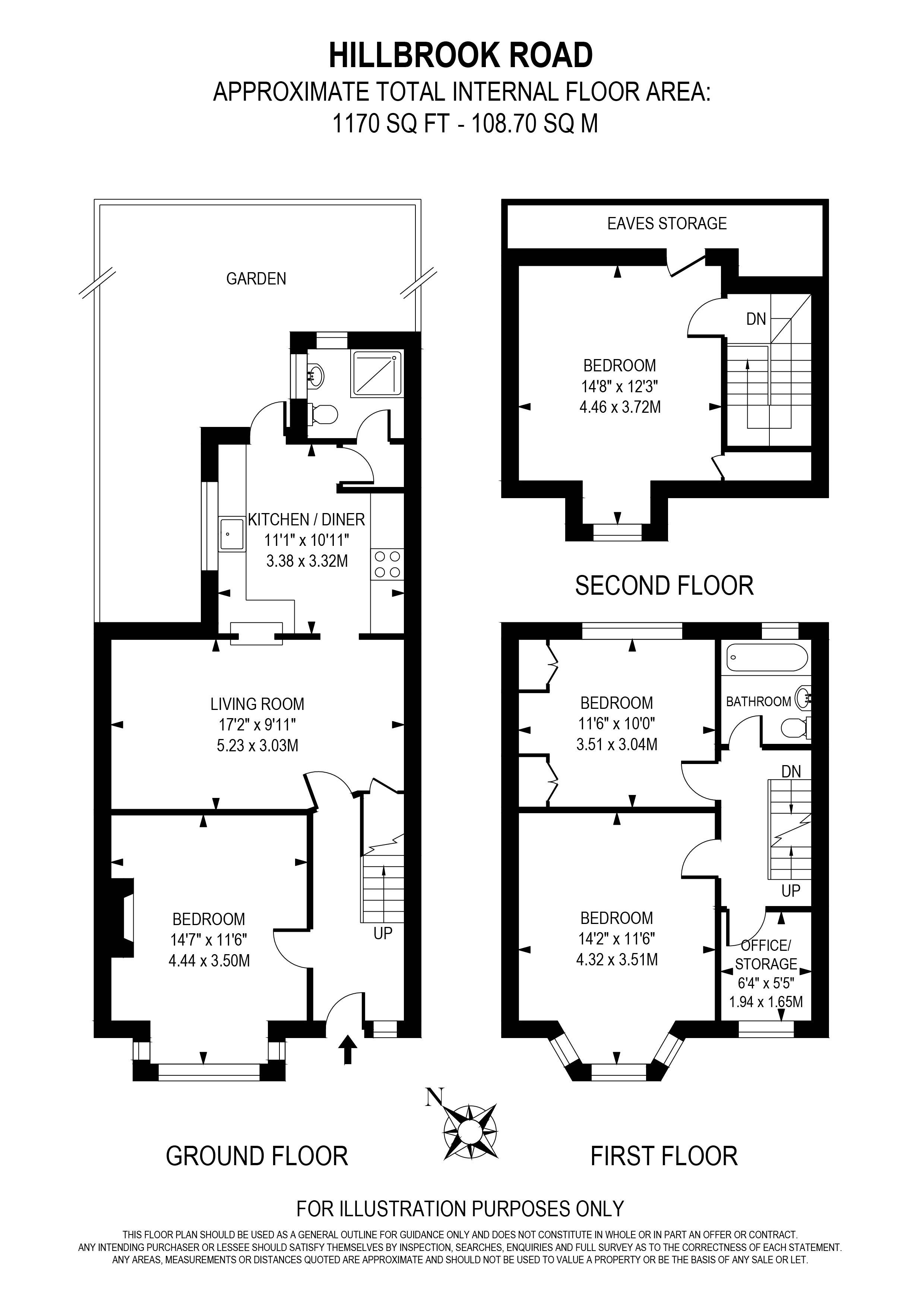 4 Bedrooms  to rent in Hillbrook Road, London SW17