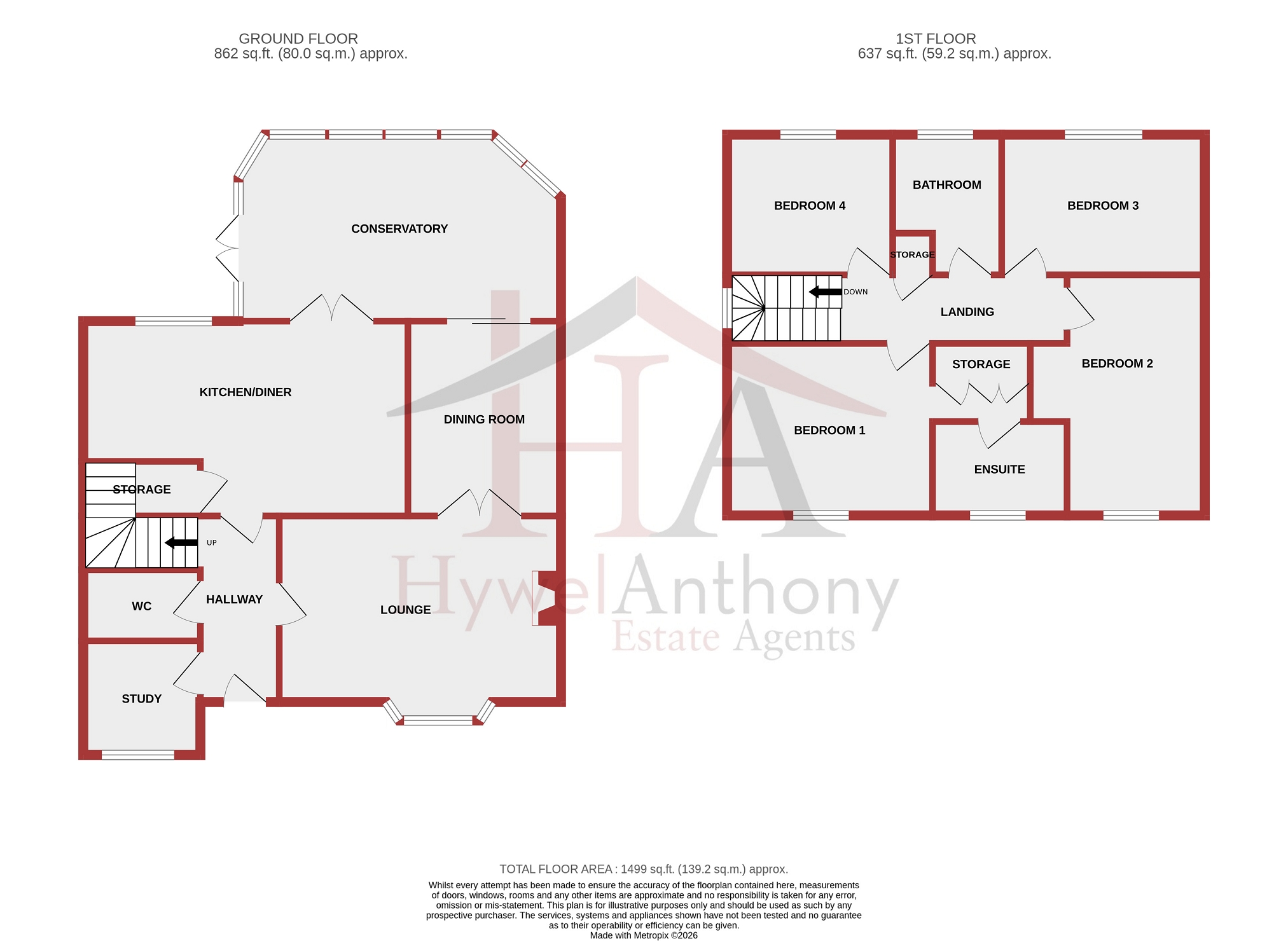 2, Maes Y Wennol, Pontyclun floorplan