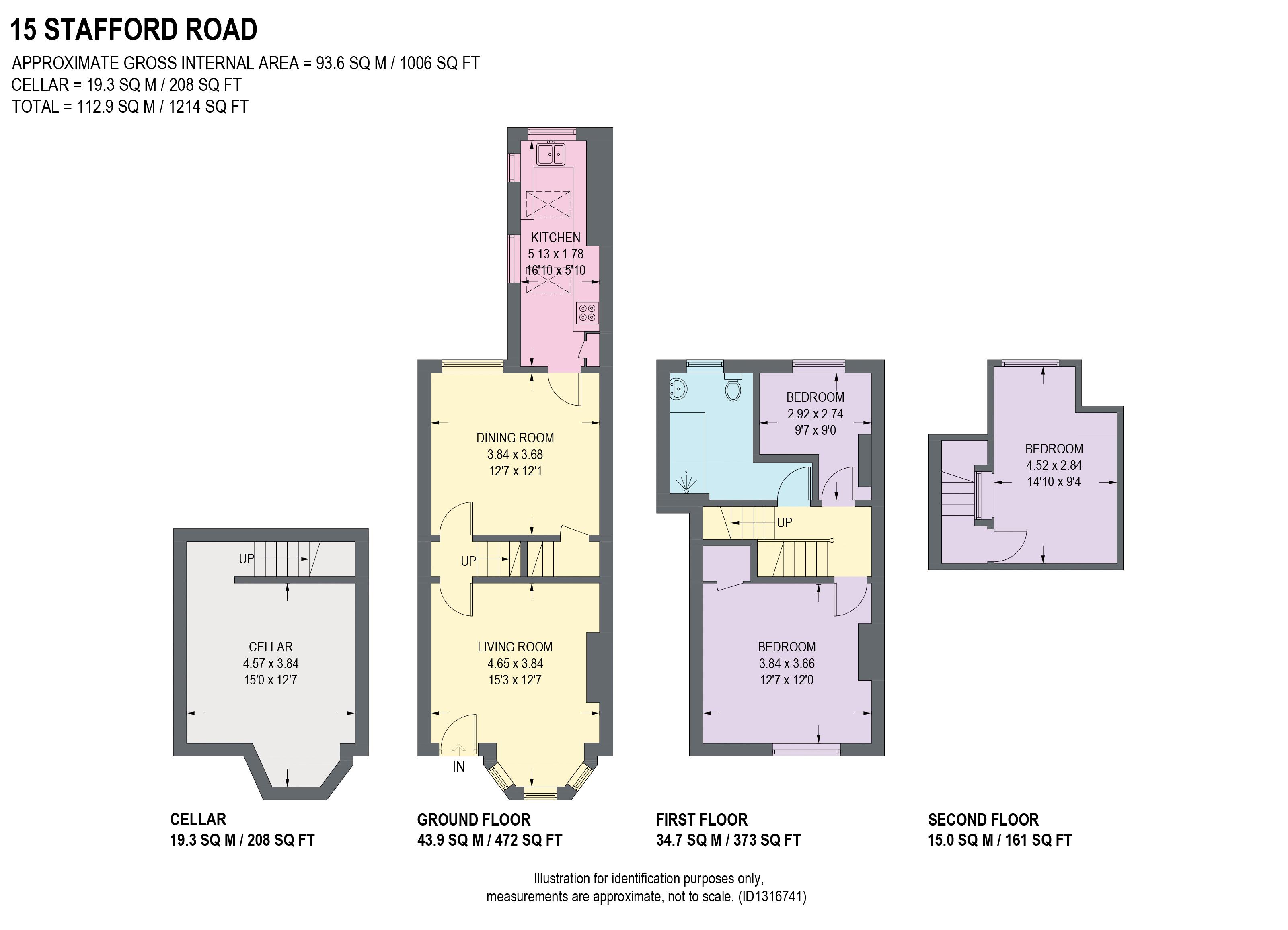 15, Stafford Road, Sheffield floorplan