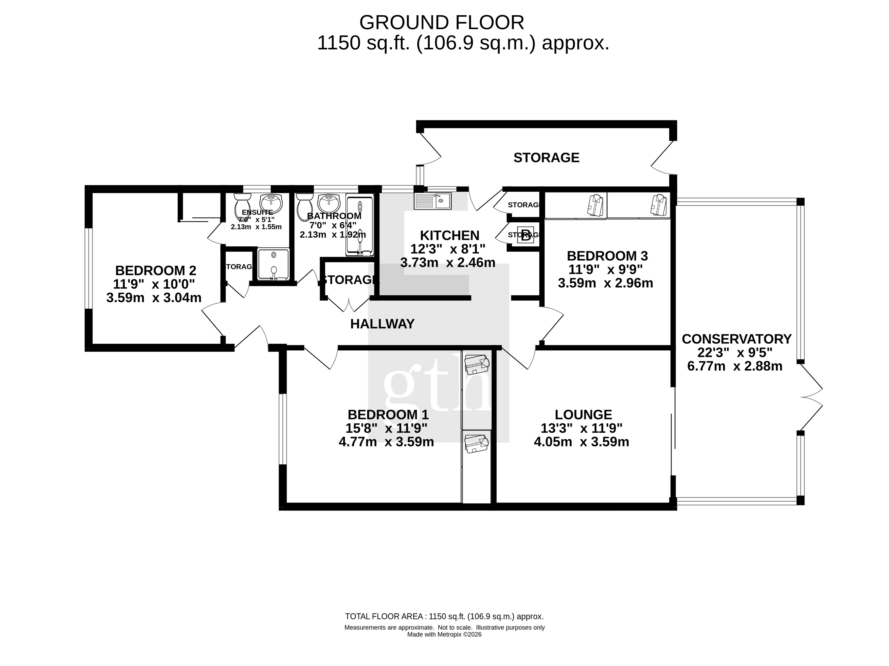 6 Hilltops,, Warren Road, Burnham-on-Sea floorplan