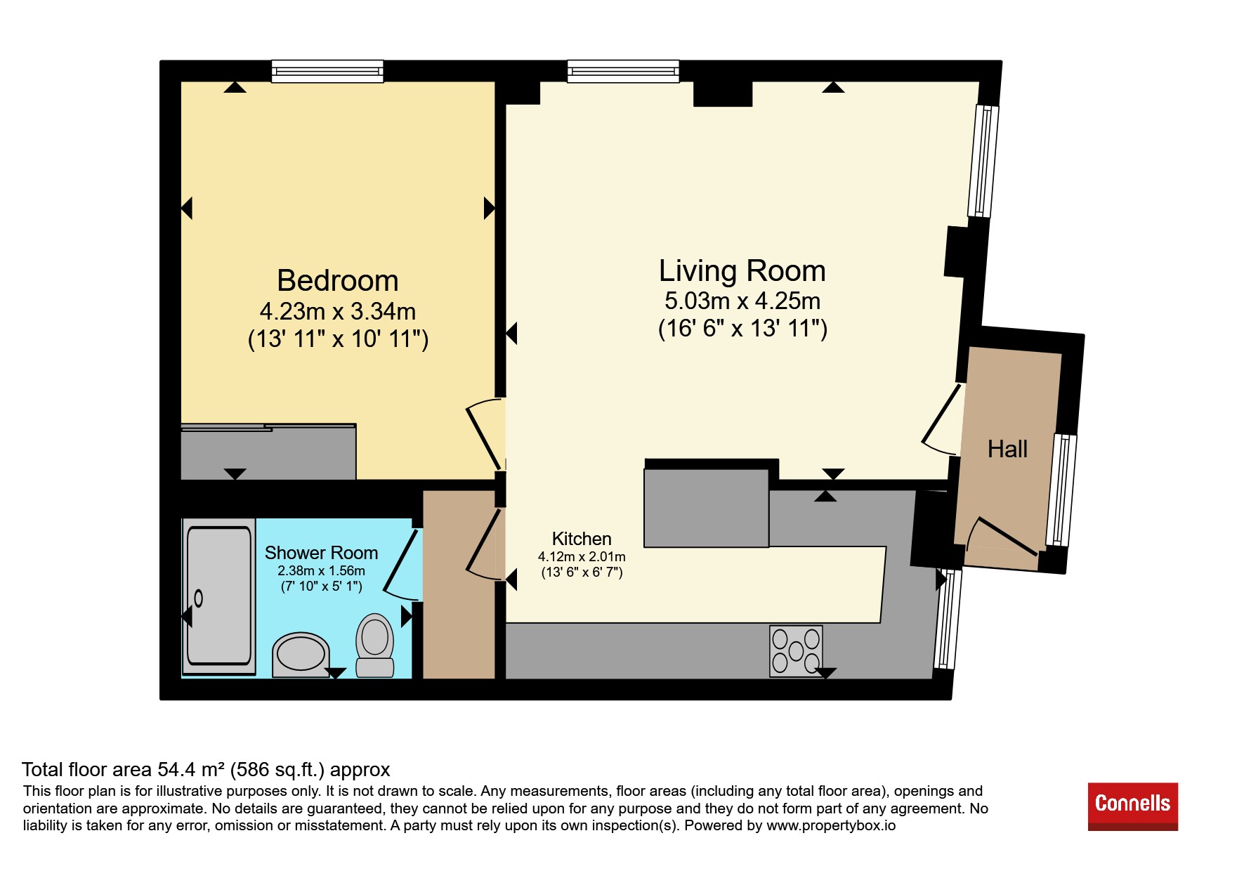 Flat 4, 32, Upton Road, Bristol floorplan