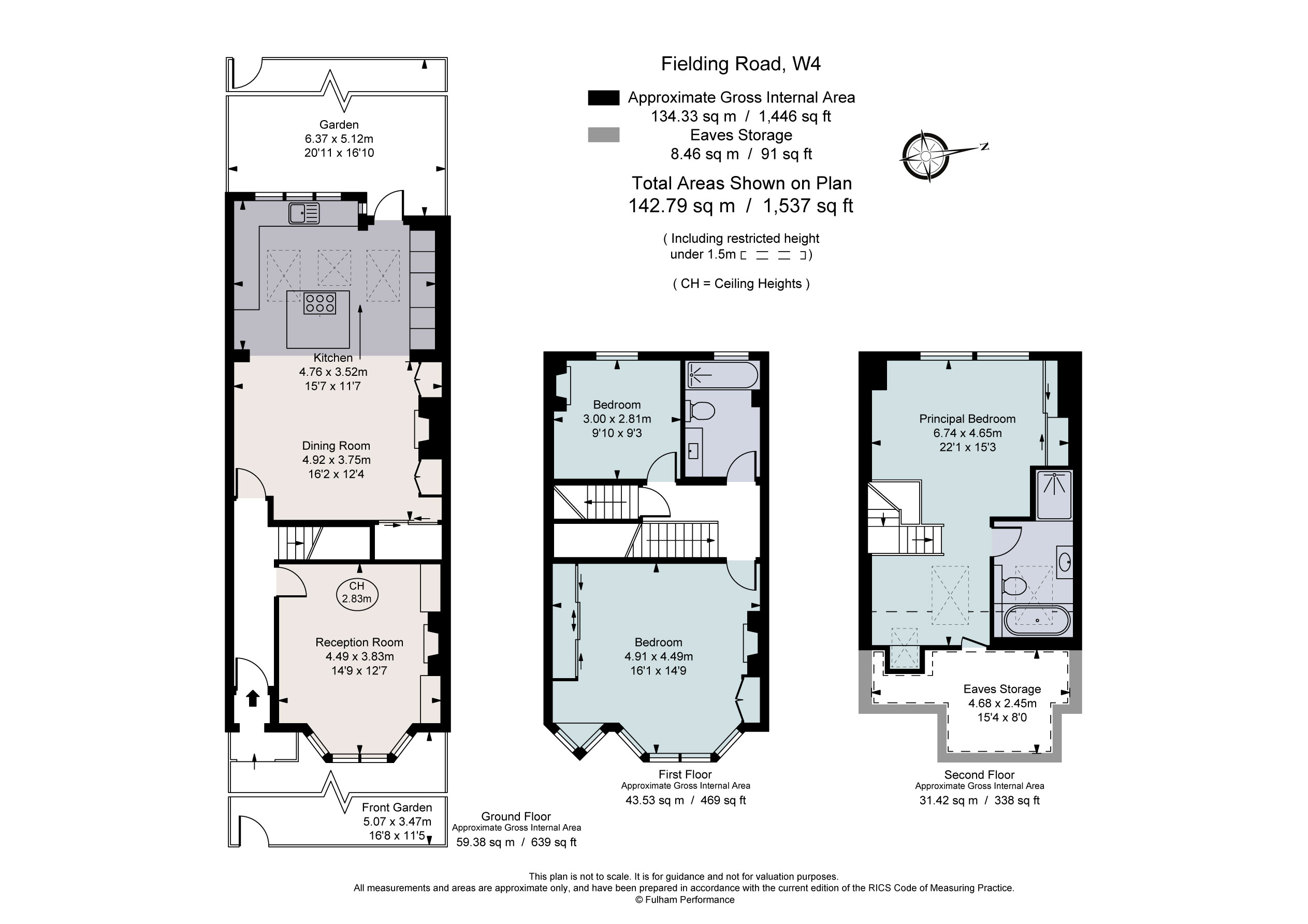 Fielding Road, Chiswick, London W4, 3 bedroom terraced house for sale