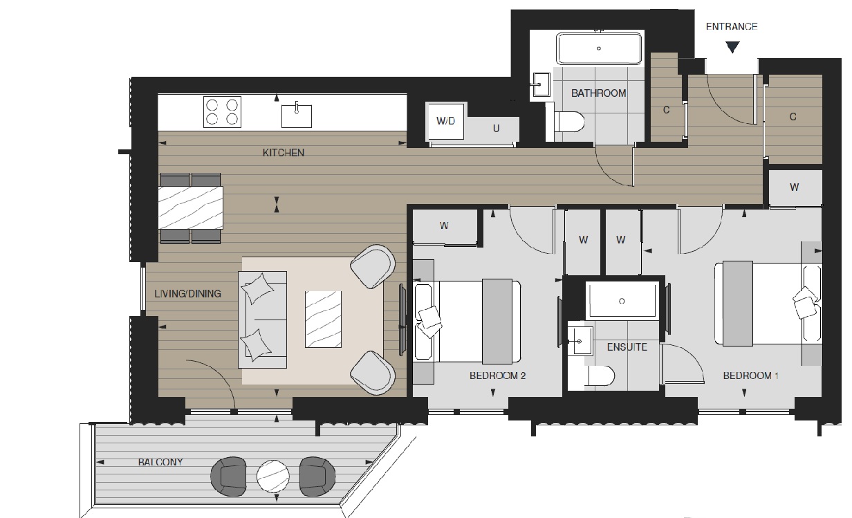 Cascade Way, London floorplan