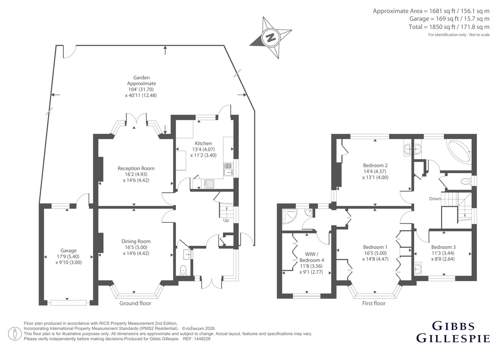63, Dene Road, Northwood floorplan