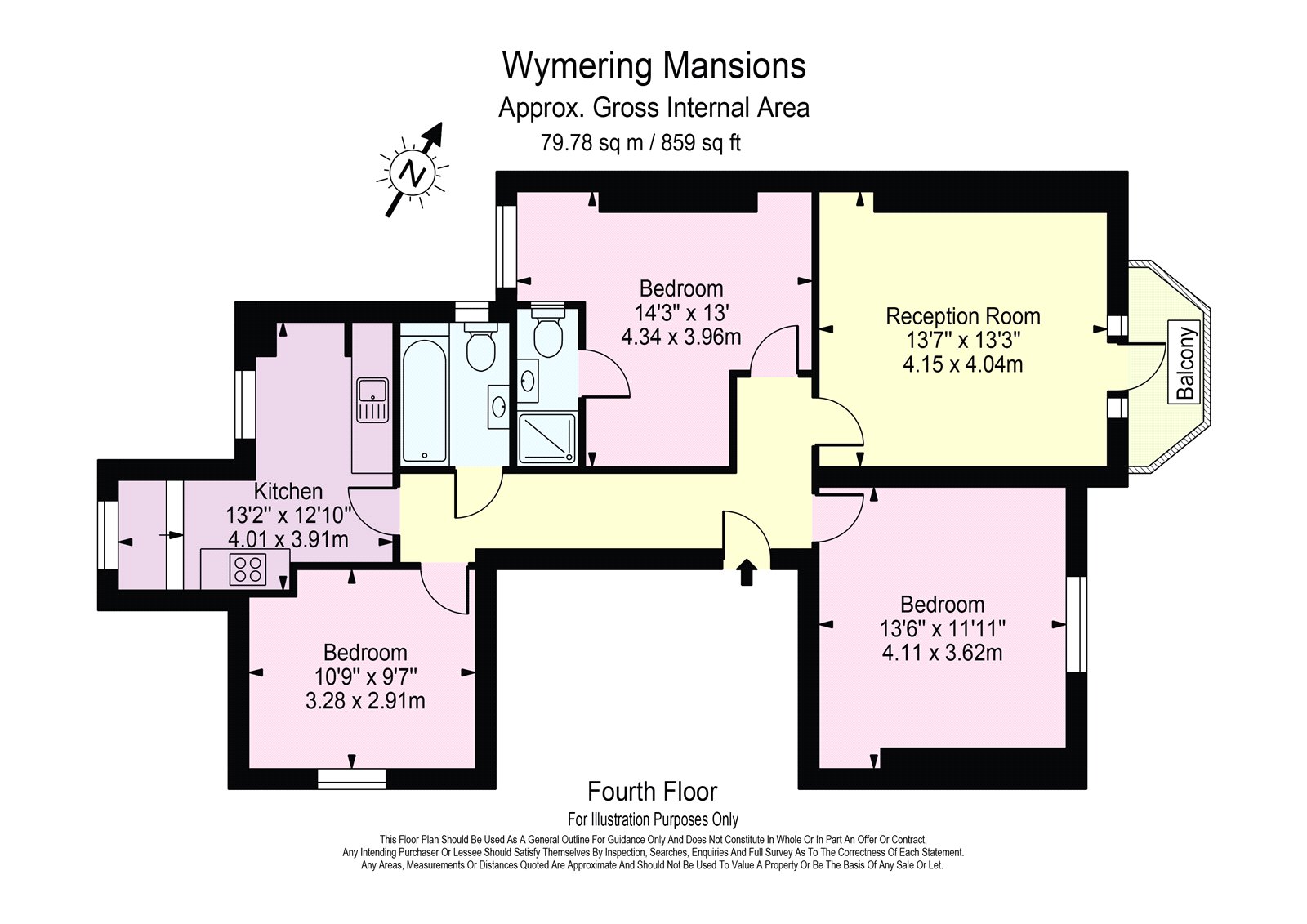 Flat 120, Wymering Mansions,, Wymering Mansions, London floorplan
