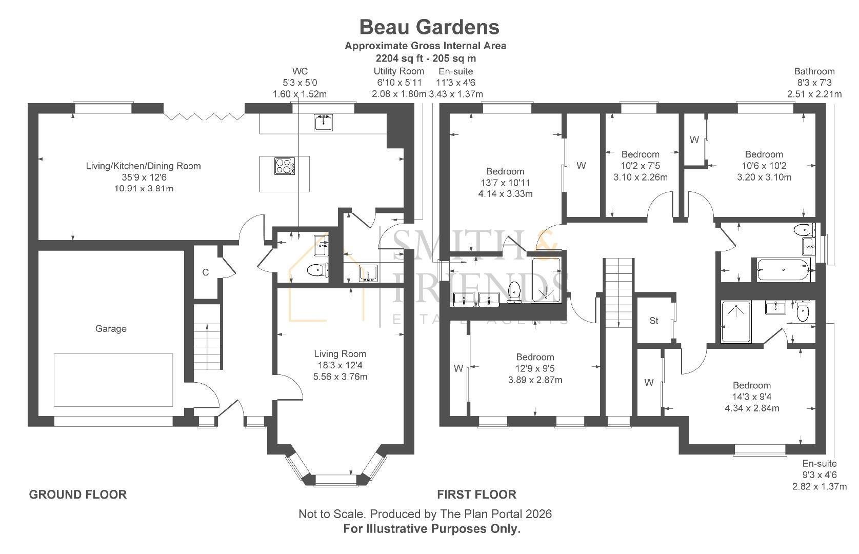 36, Beau Gardens, Middlesbrough floorplan