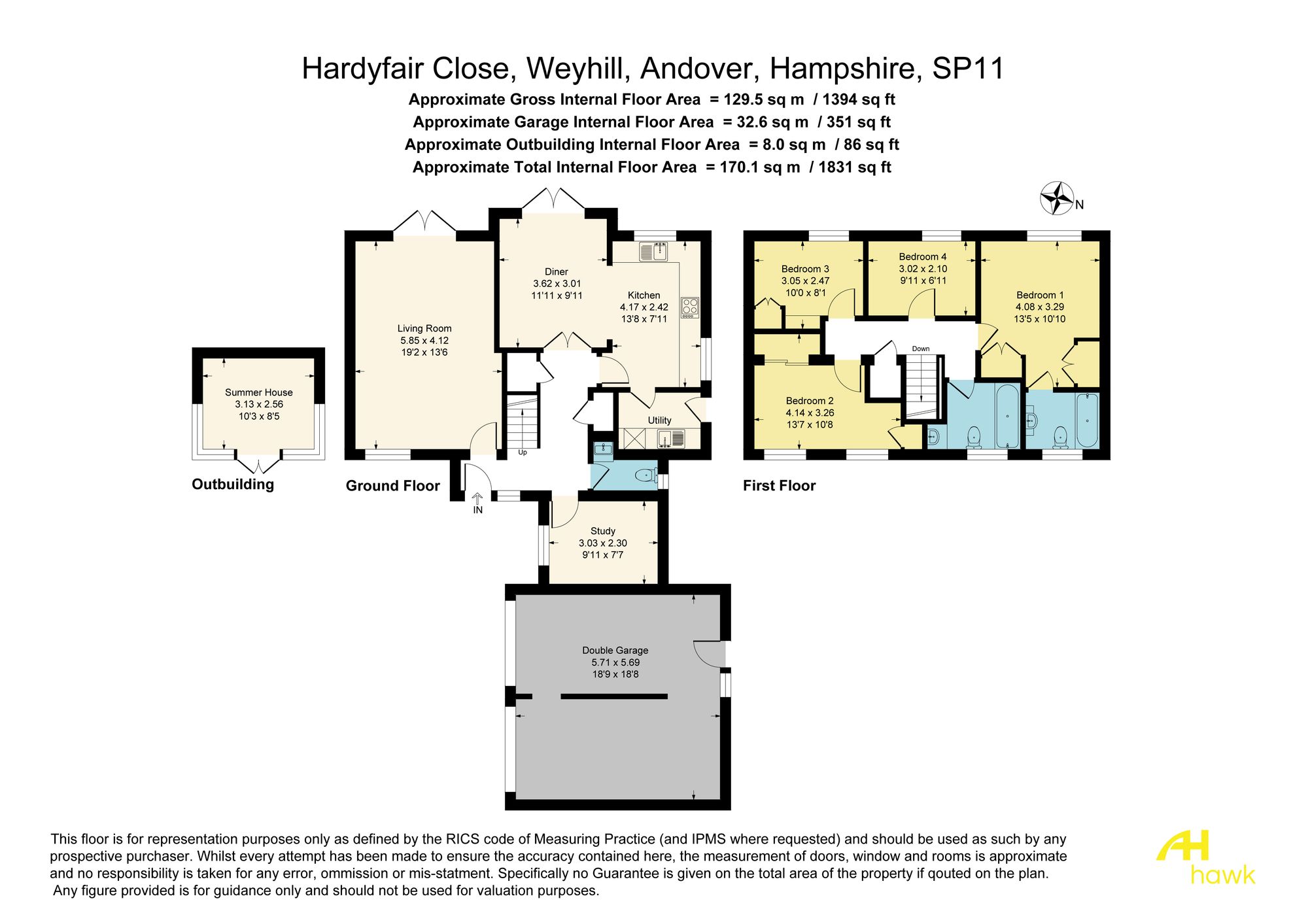 4 Hardyfair Close, Andover floorplan