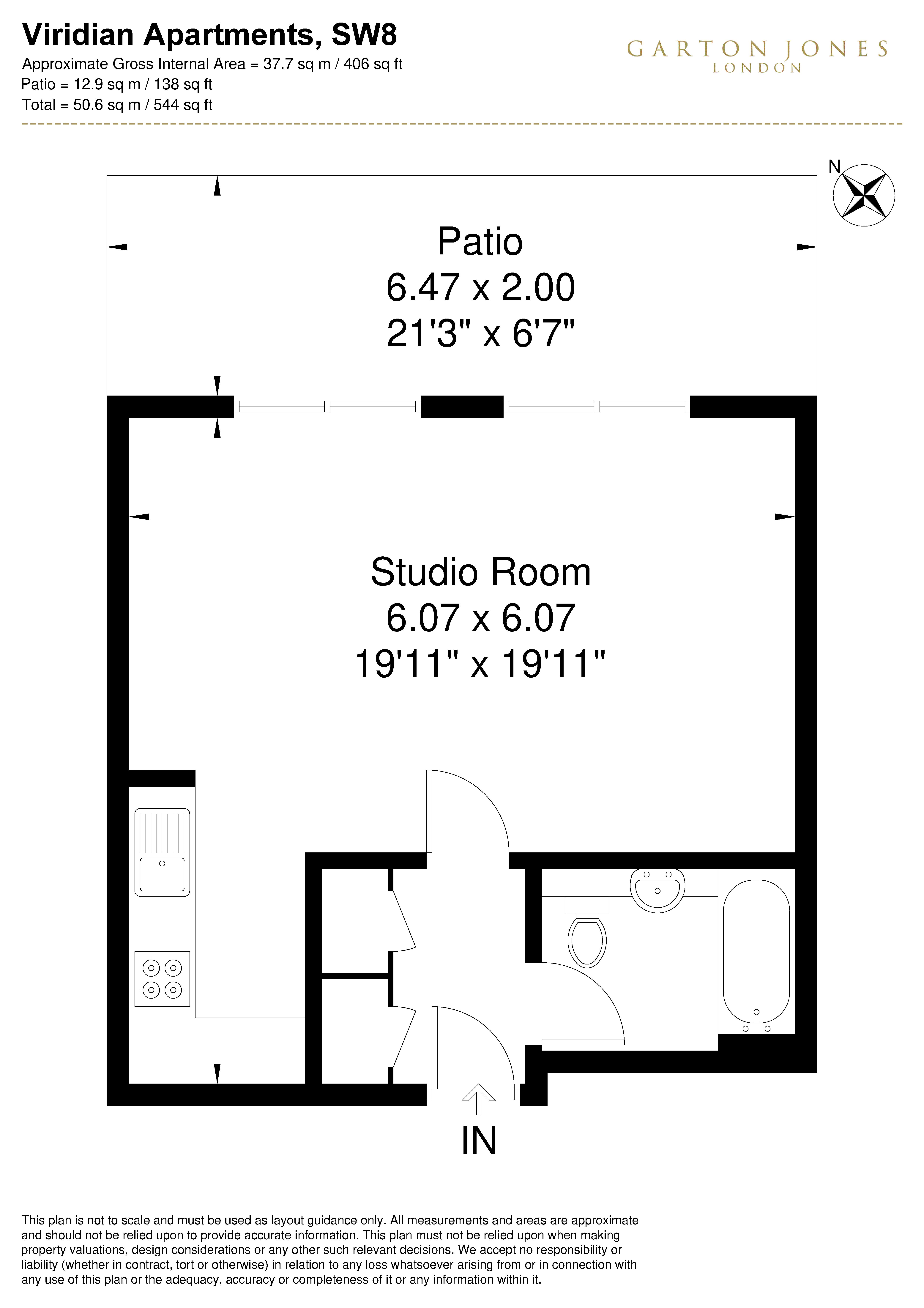96, Viridian Apartments, Nine Elms floorplan