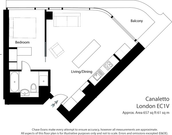 1 Bedrooms Flat for sale in Canaletto, City Road, London EC1V