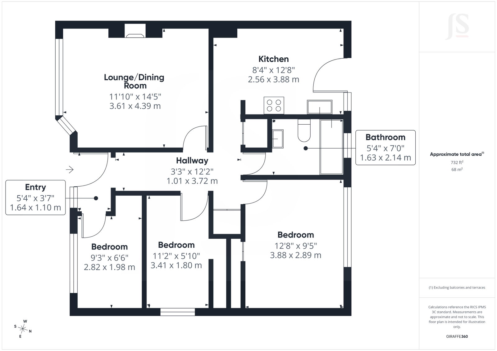 29, Fernhurst Crescent, Brighton floorplan