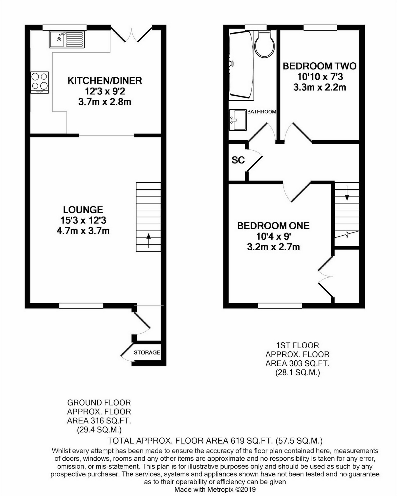 2 Bedrooms Terraced house for sale in Bushbarns, Cheshunt, Cheshunt, Hertfordshire EN7