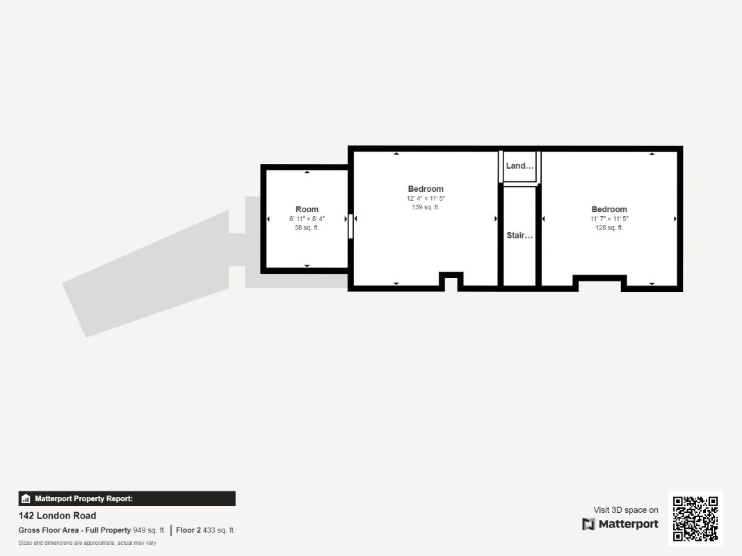 142 London Road, Newcastle- under- Lyme, Staffordshire, ST5 7JD floorplan