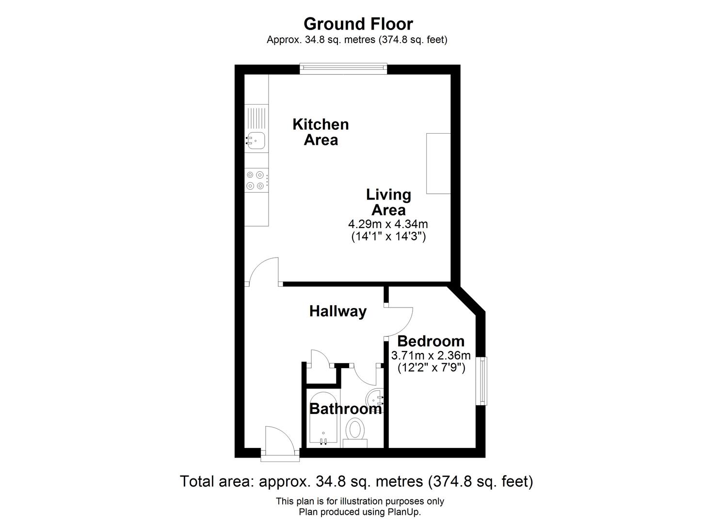 1 Bedrooms Flat for sale in Warham Road, South Croydon CR2