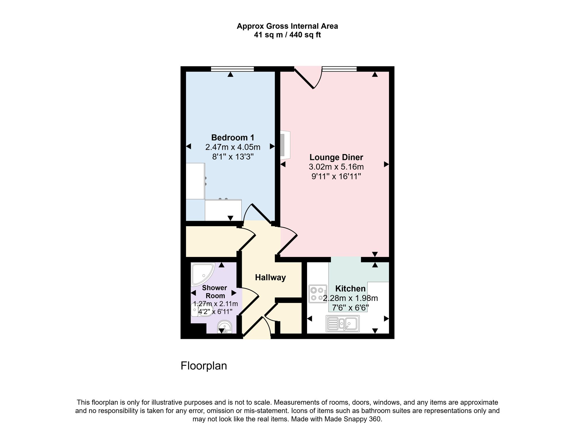 Flat 6, Ullswater Court, London floorplan