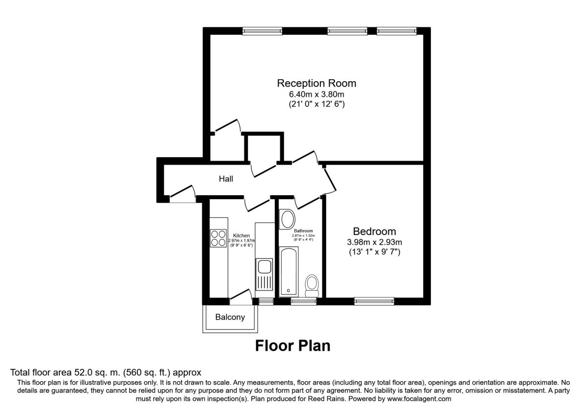 1 Bedrooms Flat for sale in Dunfield Road, London SE6