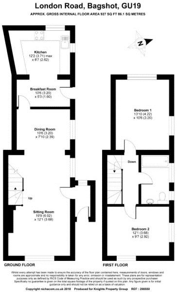 2 Bedrooms End terrace house for sale in London Road, Bagshot, Surrey GU19