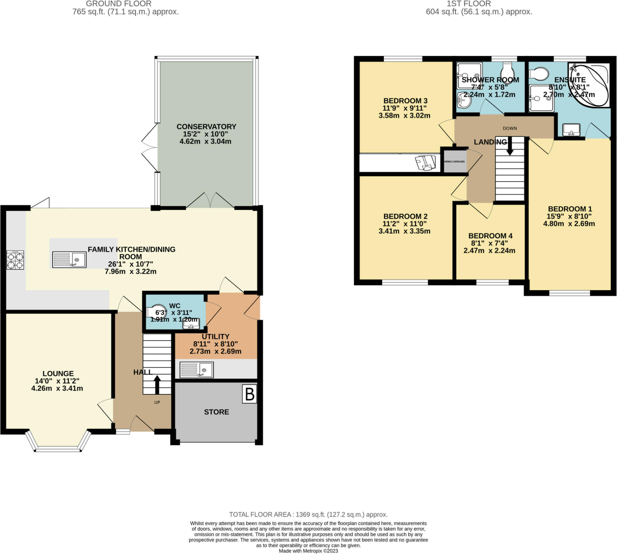 6 Blue Pots Close, Leicester floorplan