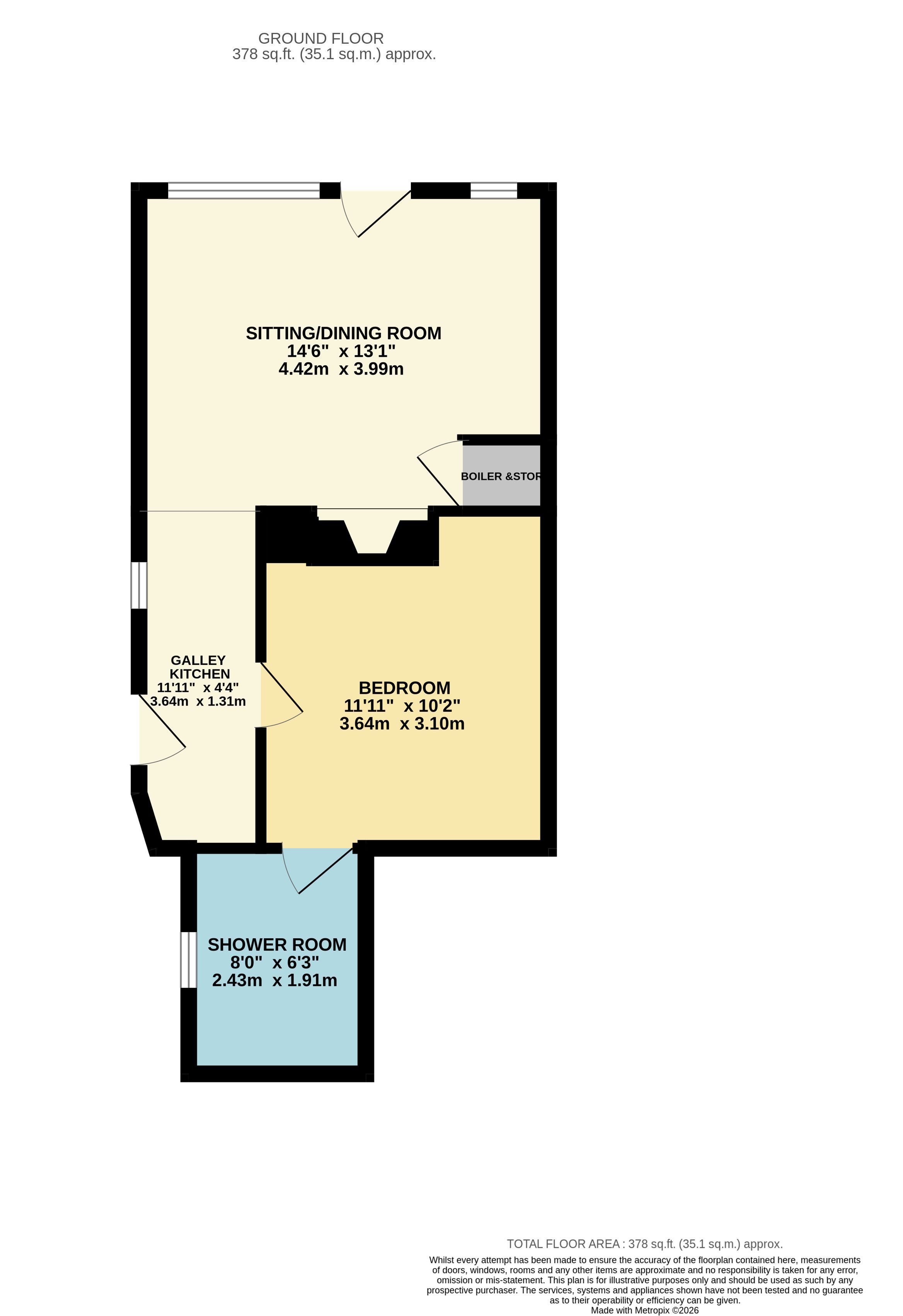 3 Needham Cottage, Main Road, Wensley floorplan