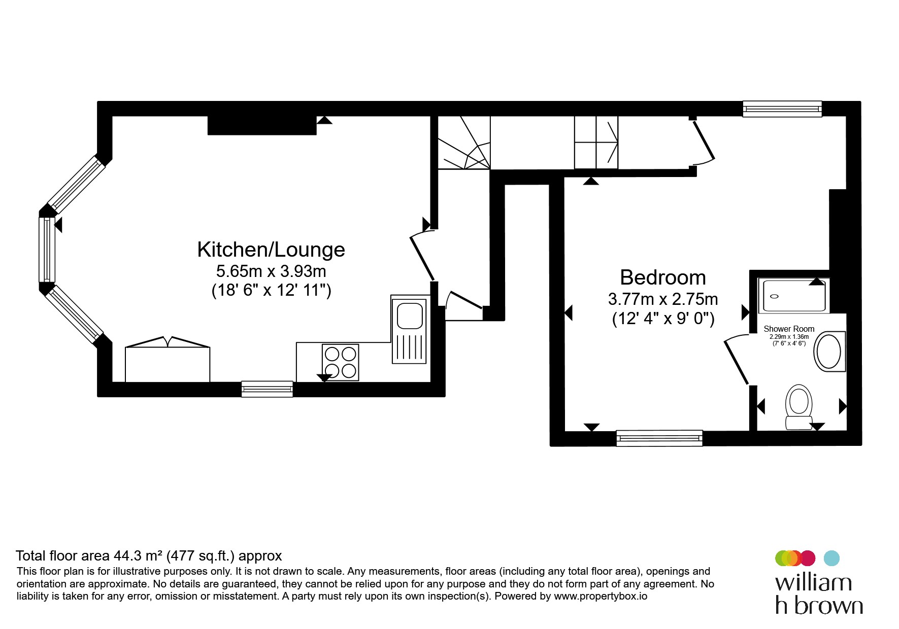 Flat 2,, 1, Cyprus Street, WAKEFIELD floorplan