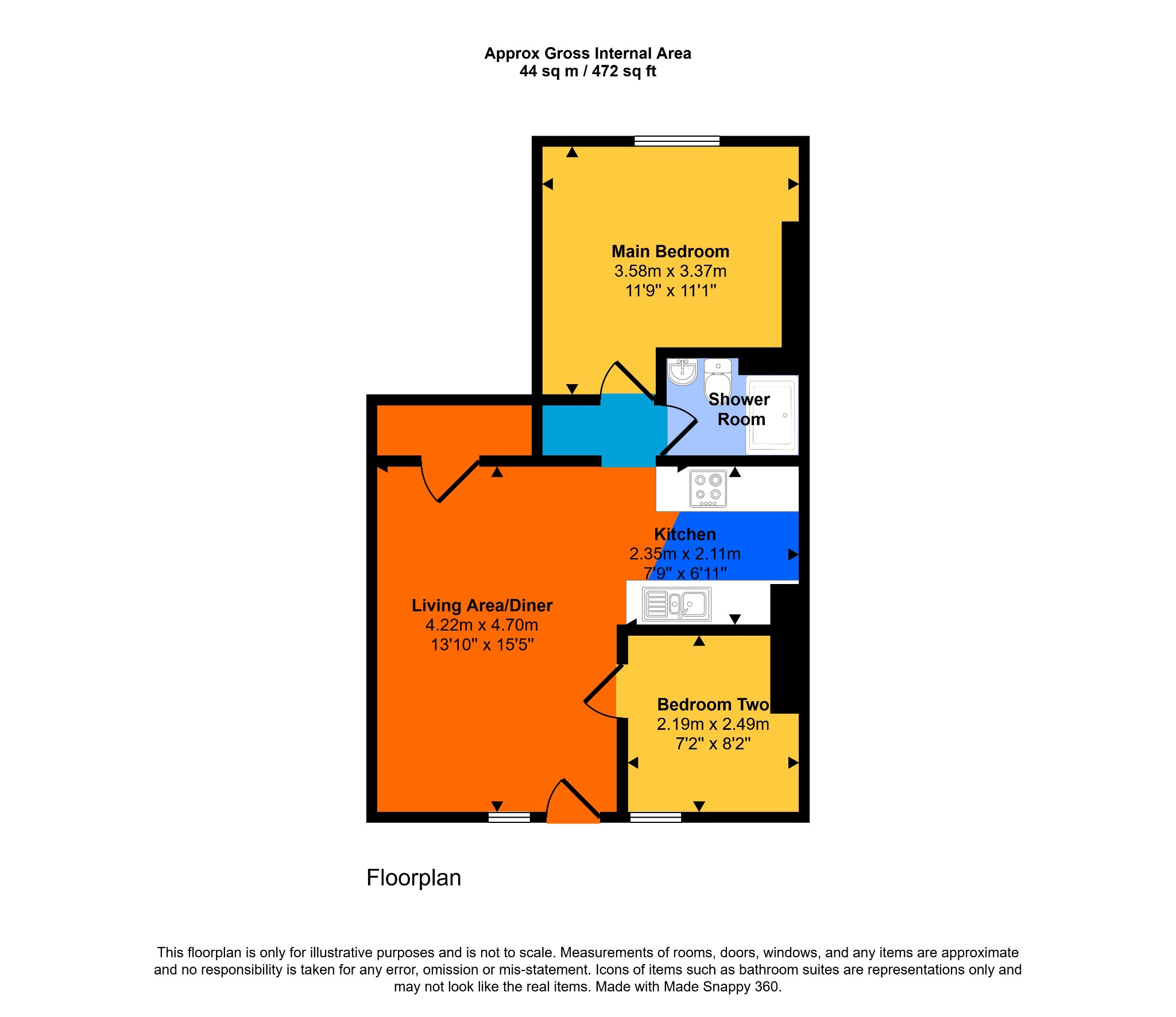 9 Wyke Road, Weymouth, Dorset floorplan