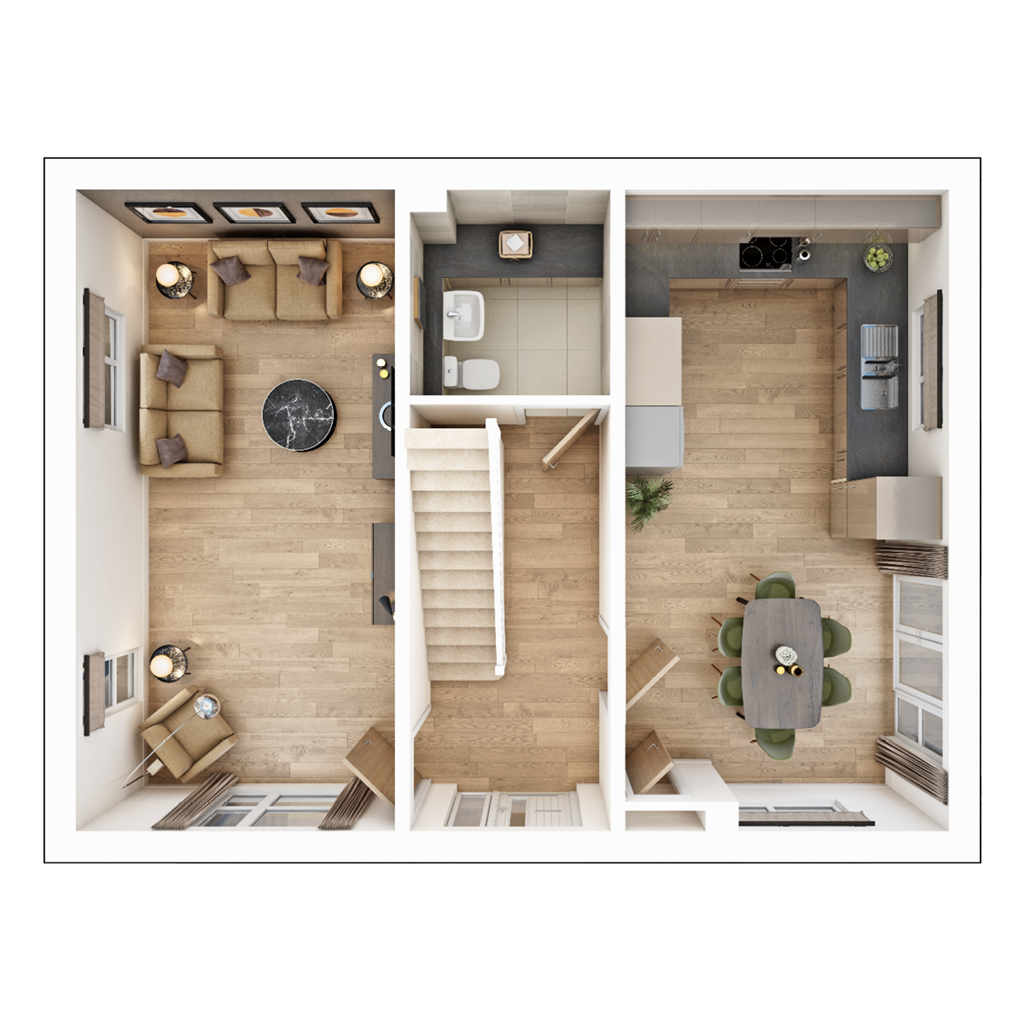 The Plumdale - Plot 321, Manor Gardens, Brownhill Way, Wynyard floorplan