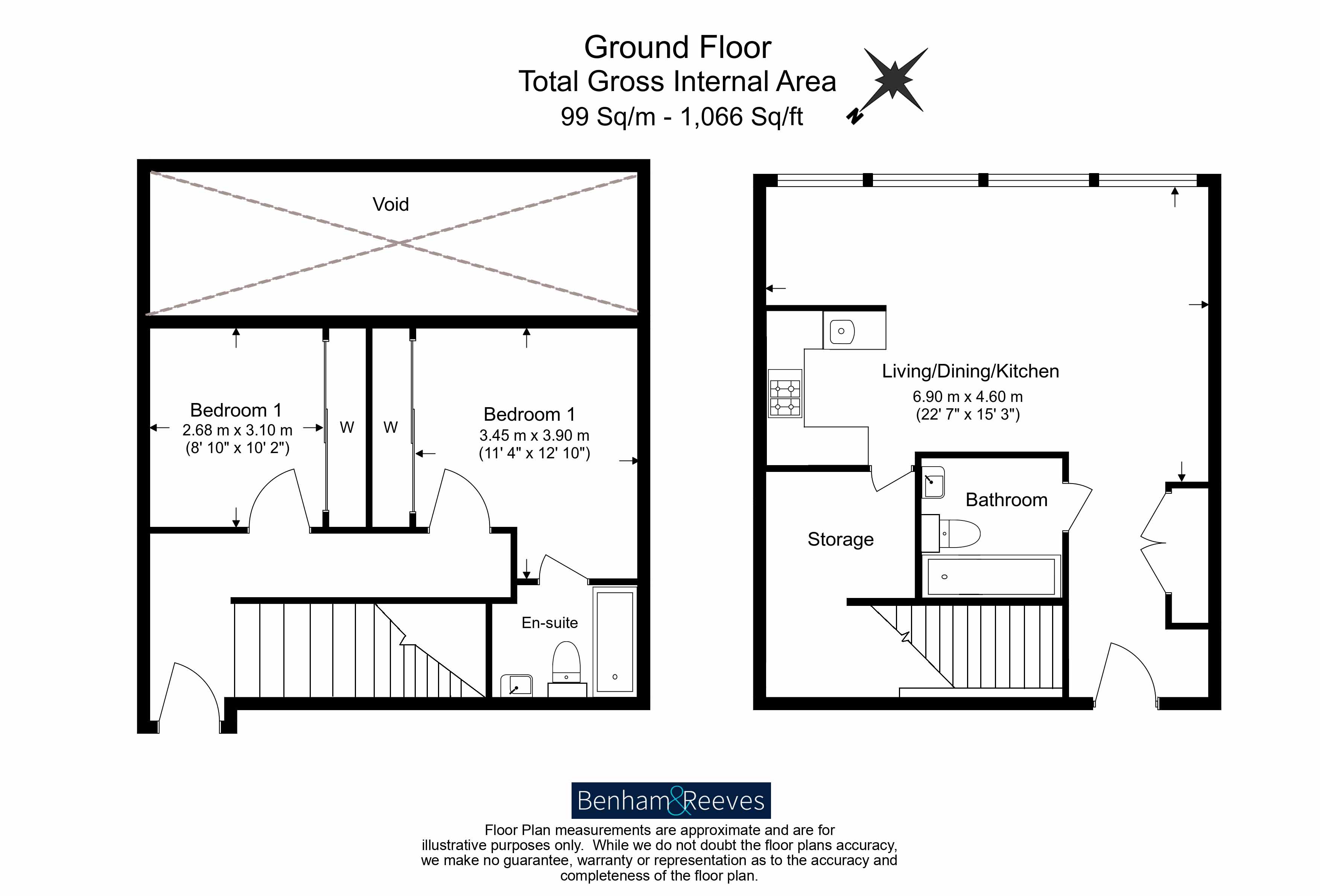 Apartment G04, 1, Baltimore Wharf, Crossharbour floorplan