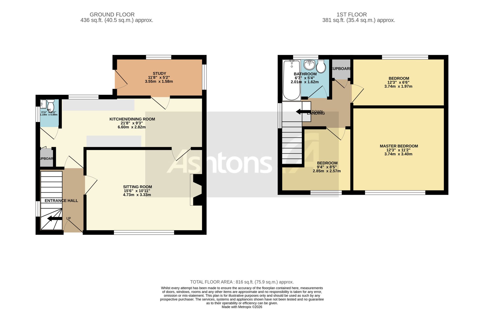 47 Chiltern Road, Warrington floorplan
